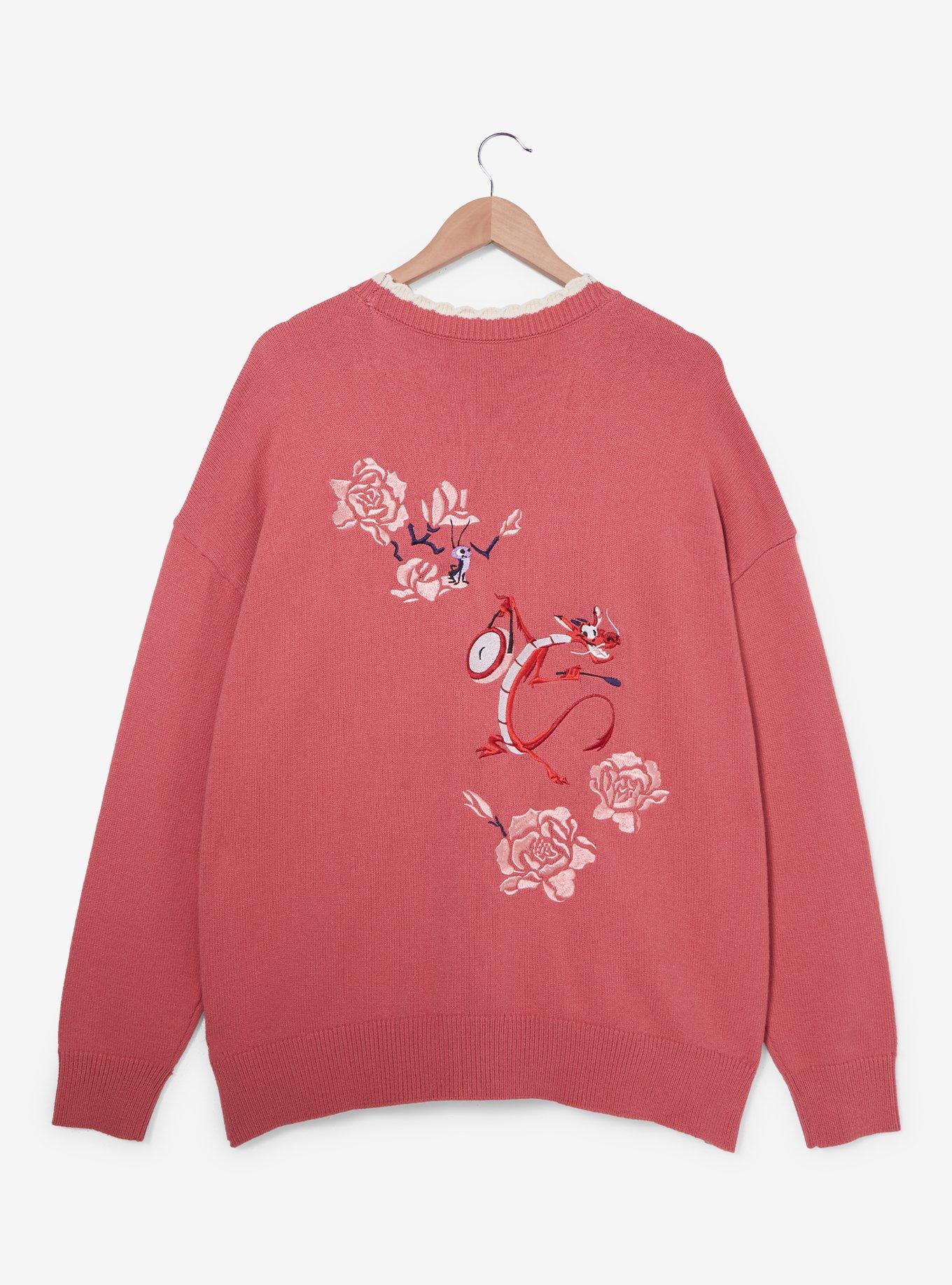 Disney Mulan Cherry Blossom Crochet Plus Size Cardigan, , hi-res