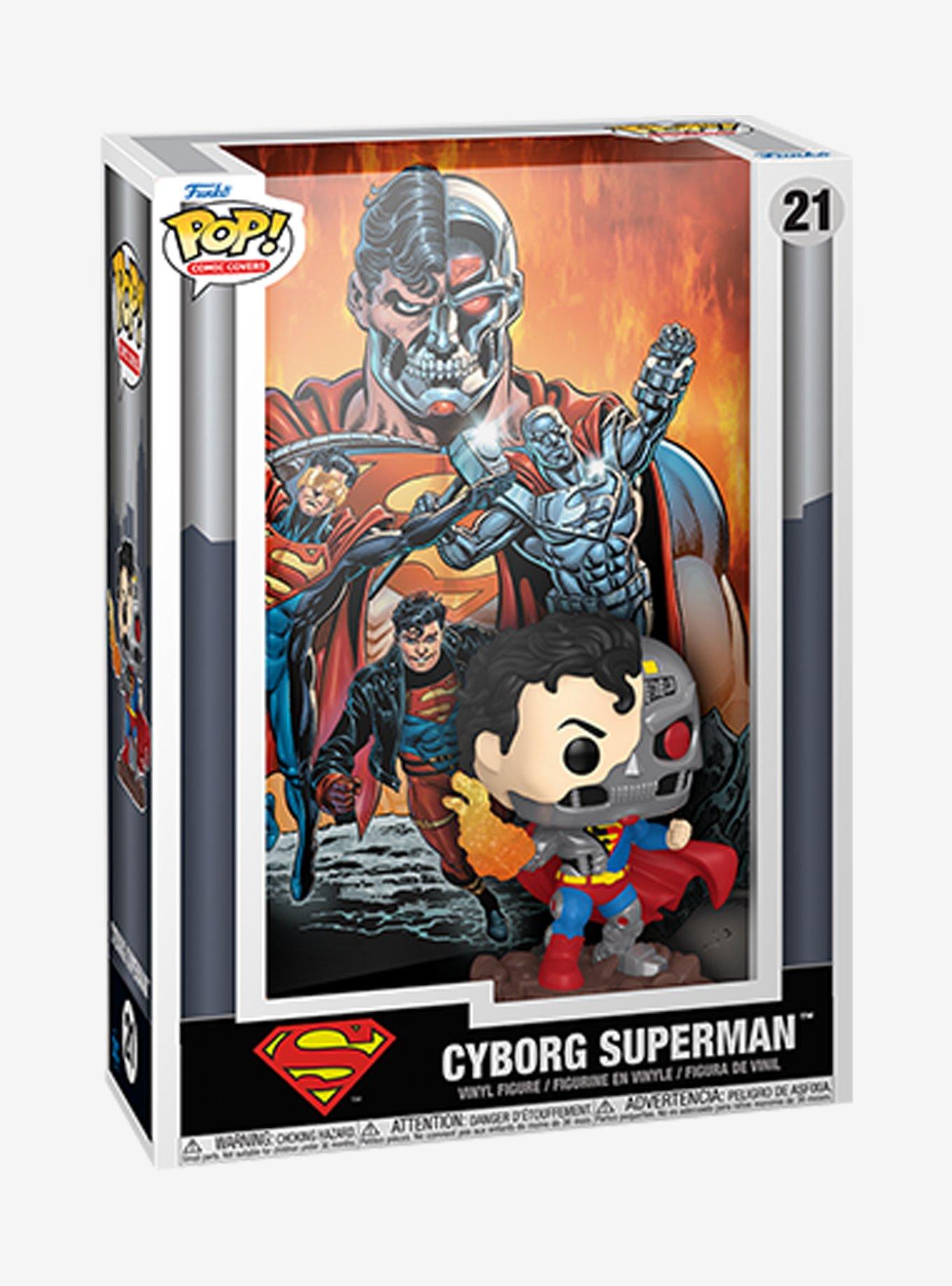 Funko Pop! Comic Cover DC Comics Cyborg Superman Vinyl Figure, , hi-res