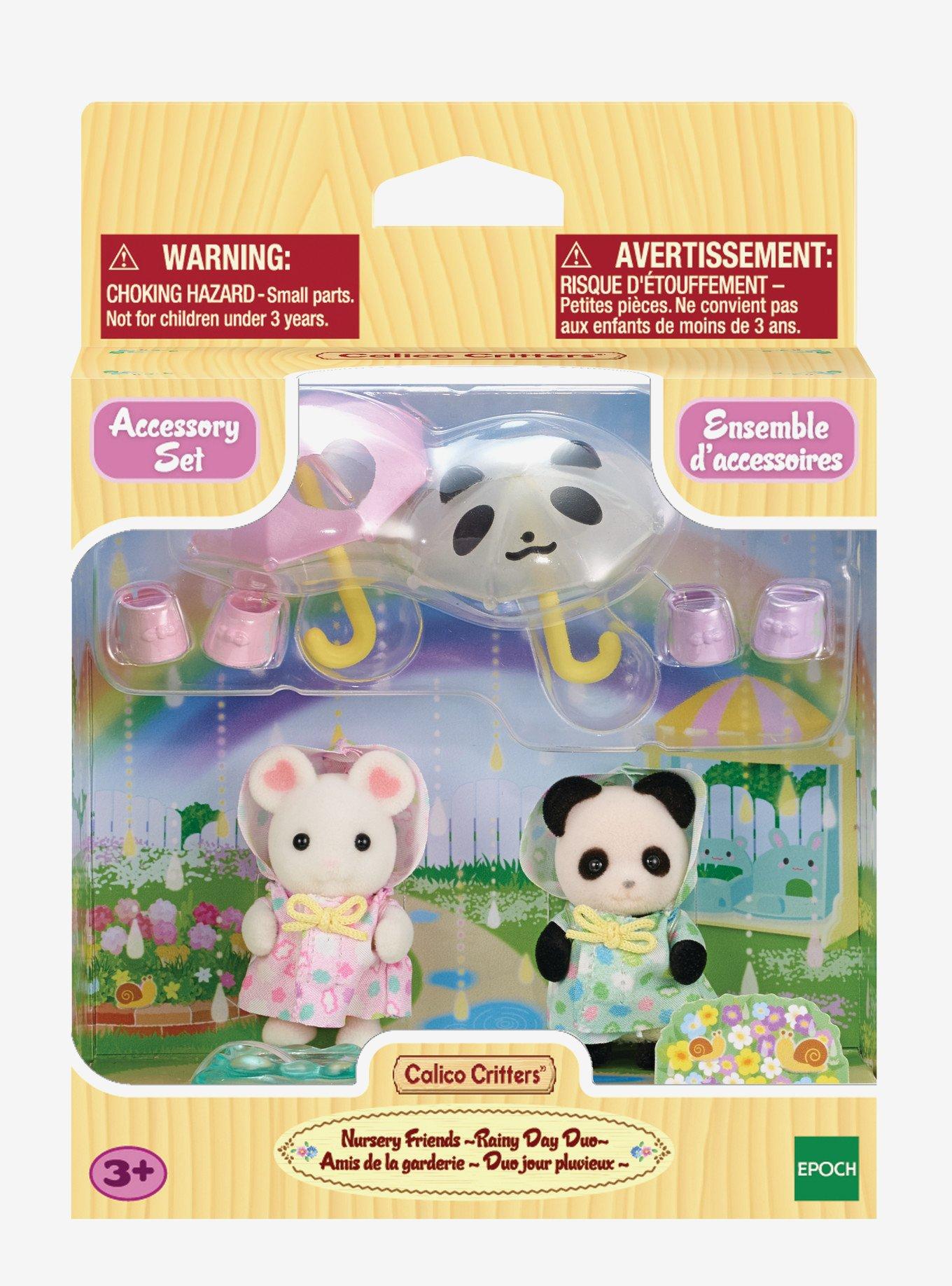 Calico Critters Nursery Friends Rainy Day Duo Accessory Set, , alternate