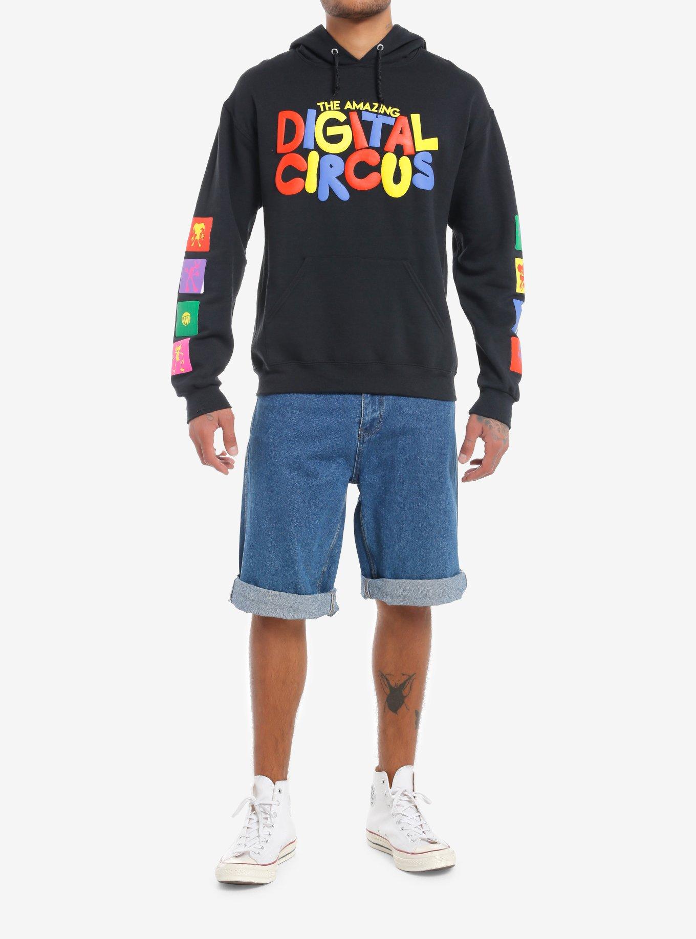 The Amazing Digital Circus Icons Hoodie, BLACK, alternate