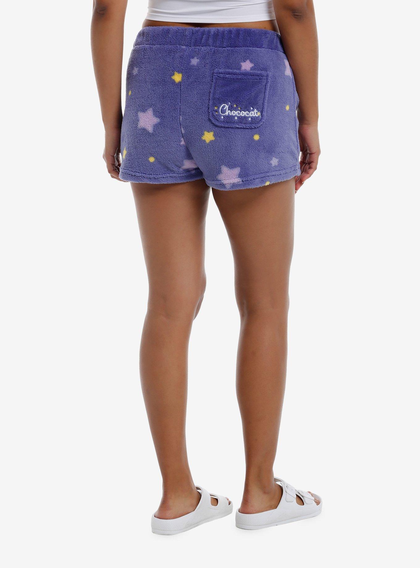 Chococat Stars Sherpa Girls Lounge Shorts, , hi-res