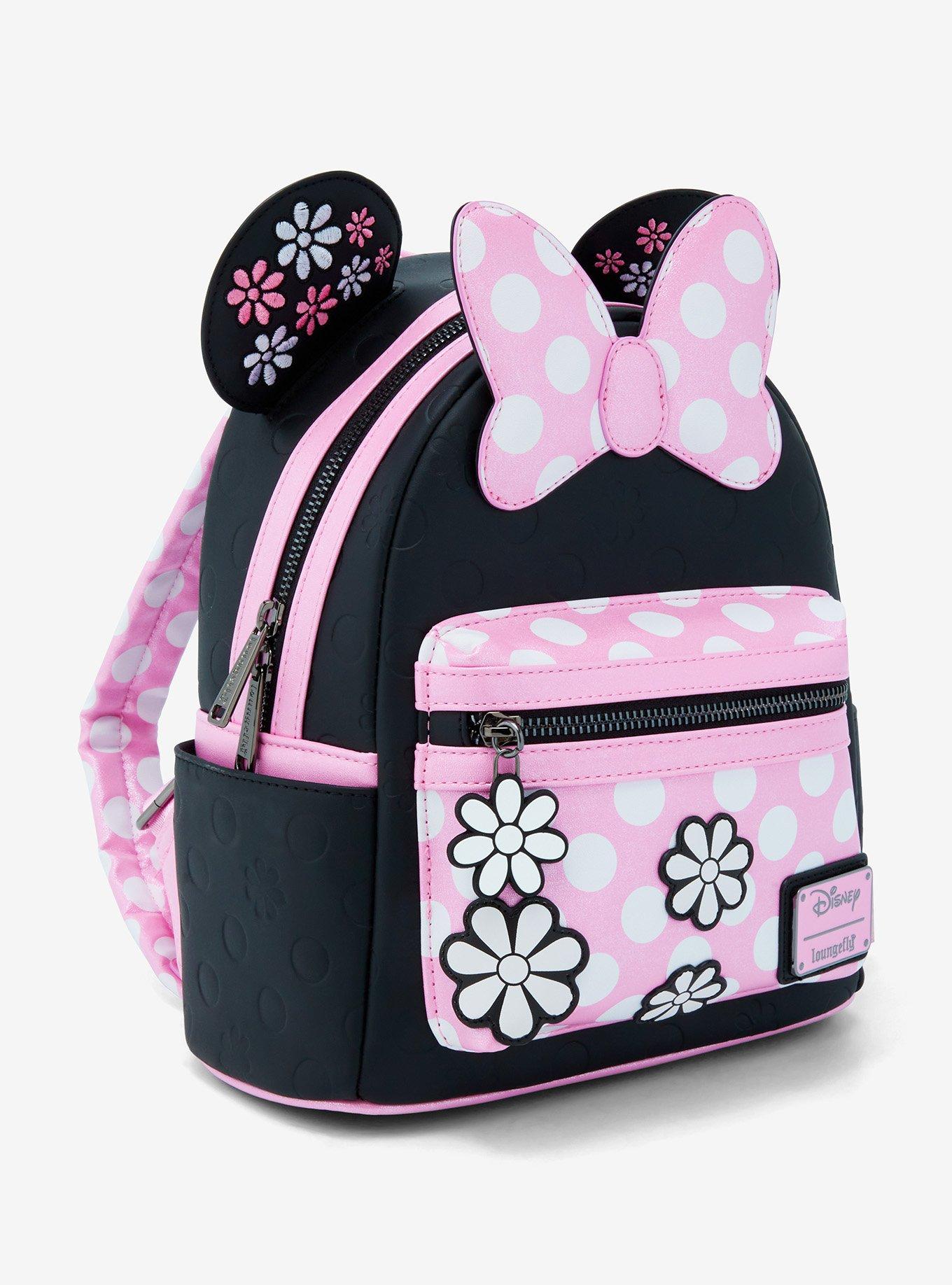 Loungefly Disney Minnie Mouse Floral Ears Mini Backpack, , alternate
