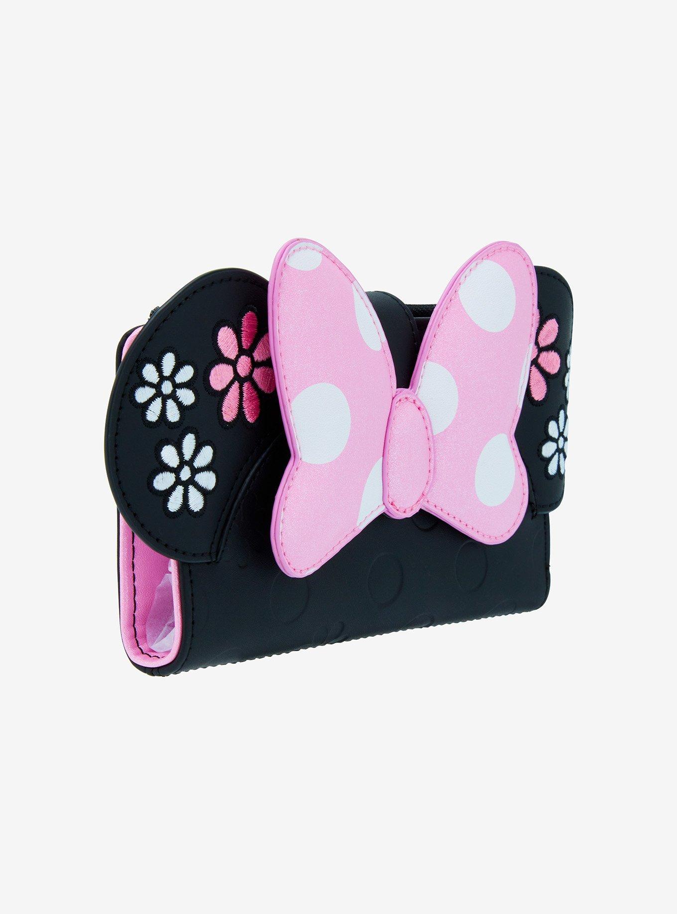 Loungefly Disney Minnie Mouse Floral Ears Small Wallet, , hi-res