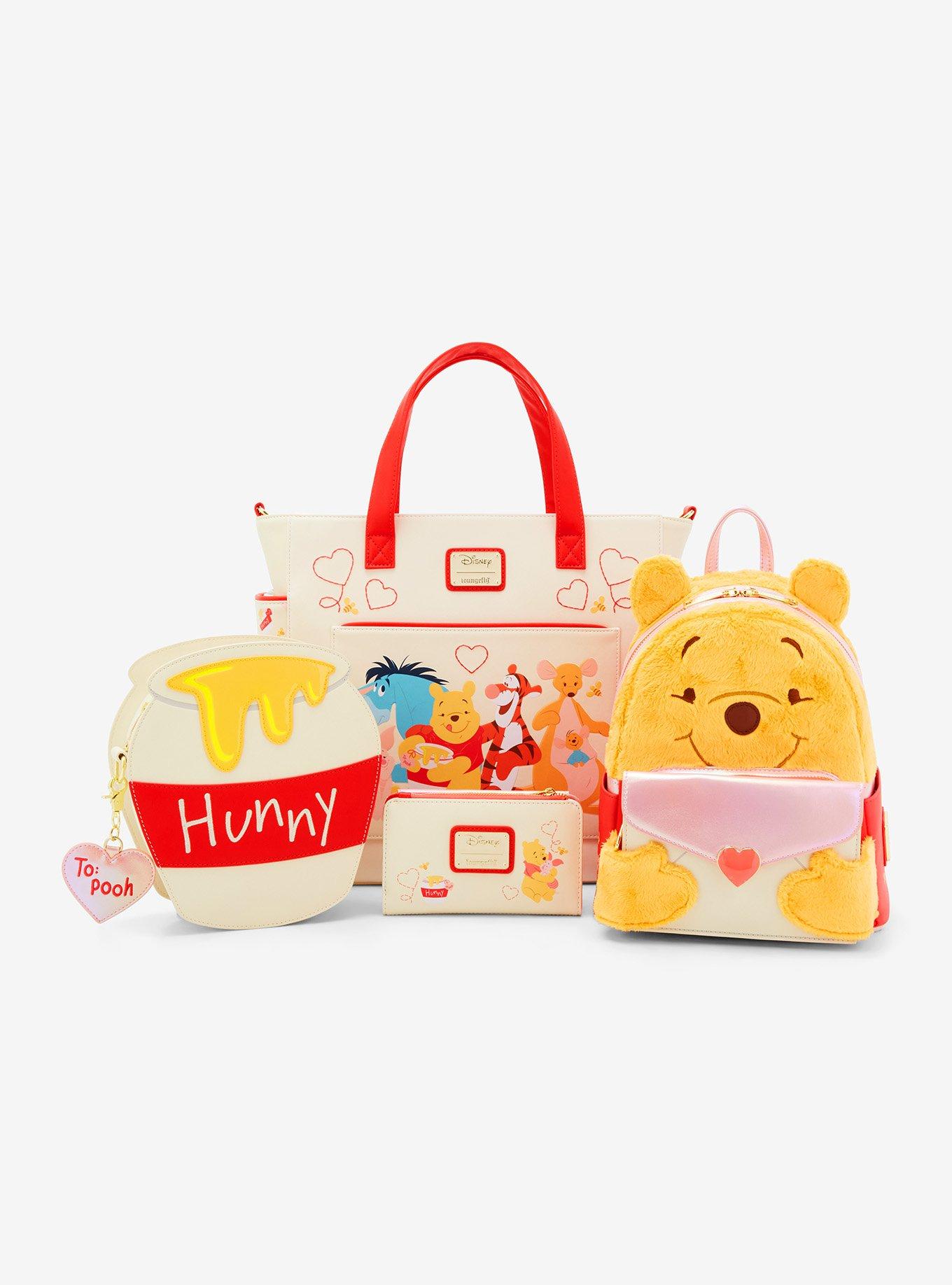 Loungefly Disney Winnie the Pooh Love Letter Faux Fur Figural Mini Backpack, , alternate