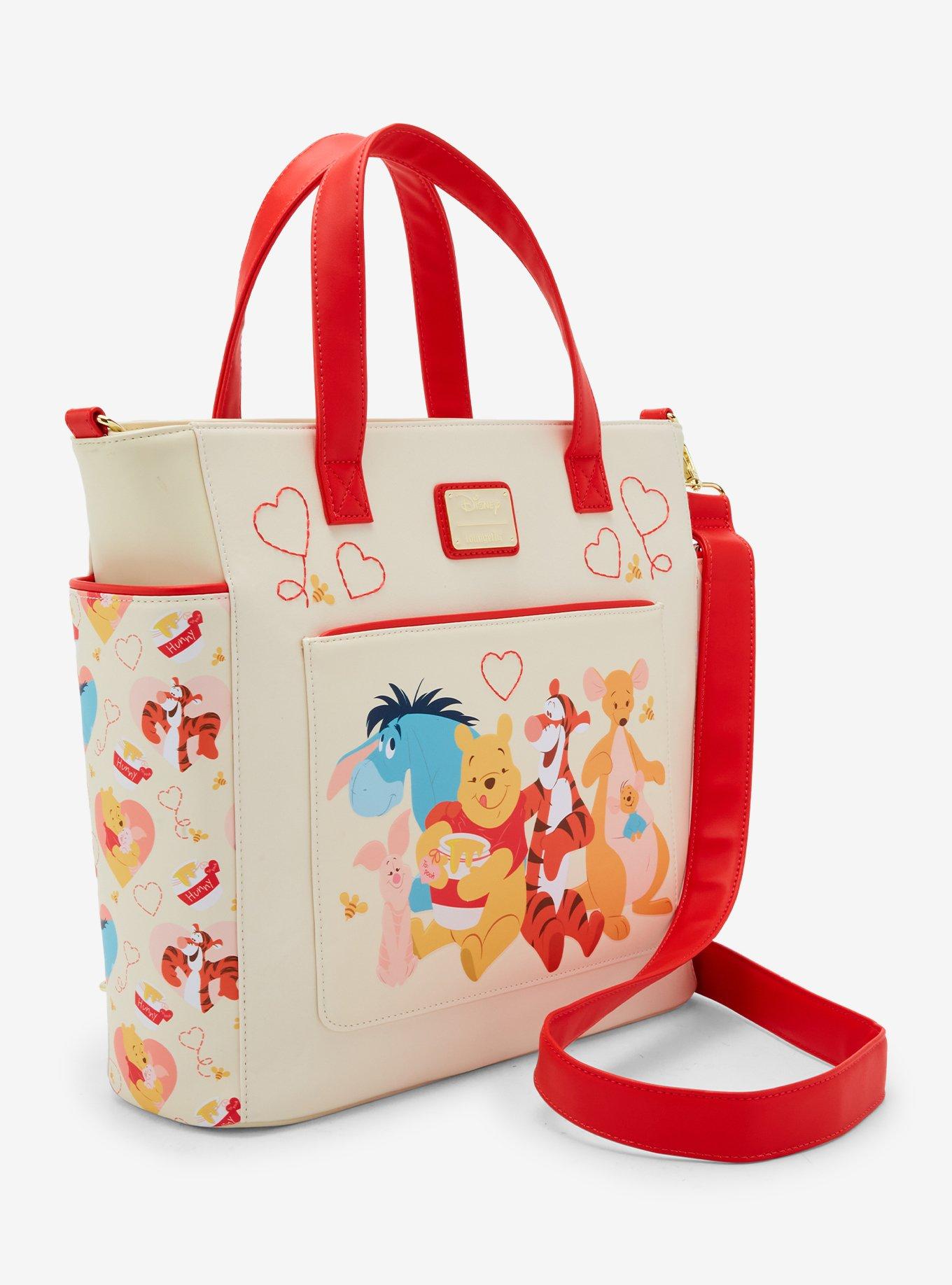 Loungefly Disney Winnie the Pooh Characters Hearts Convertible Tote Bag, , hi-res