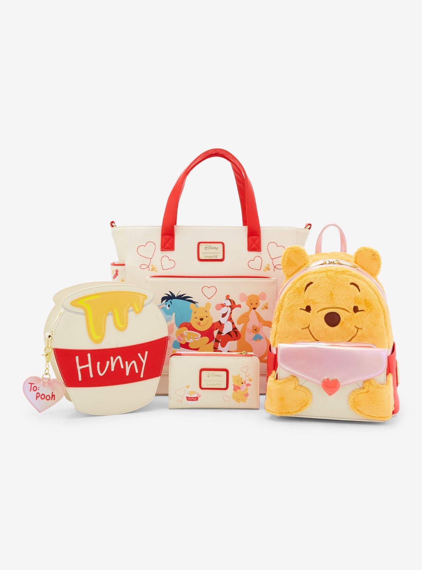 Loungefly Disney Winnie the Pooh Characters Hearts Convertible Tote Bag, , alternate