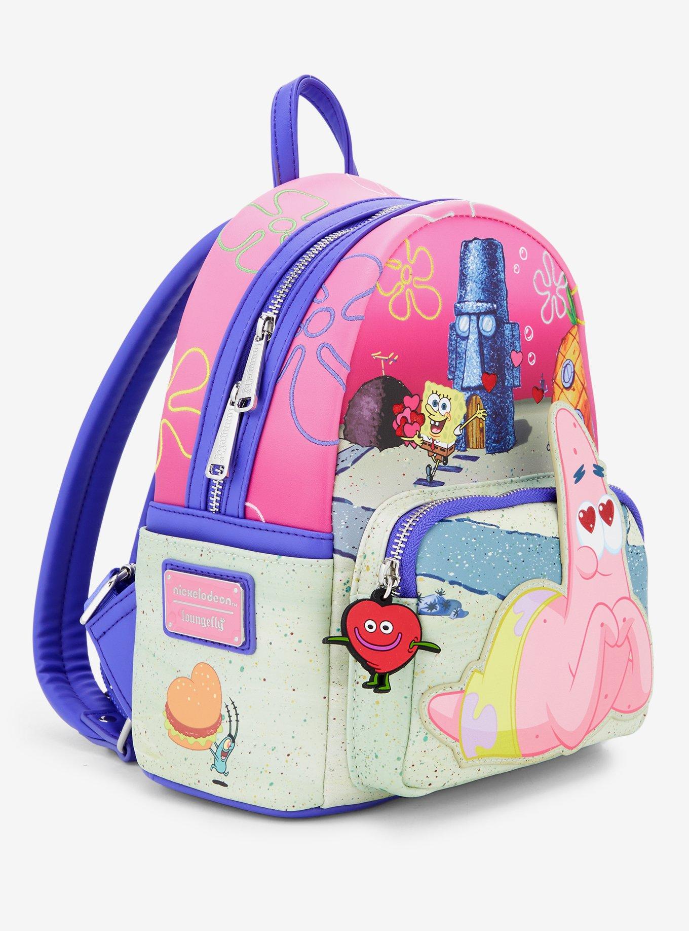 Loungefly Nickelodeon SpongeBob SquarePants SpongeBob & Patrick Heart Mini Backpack, , hi-res