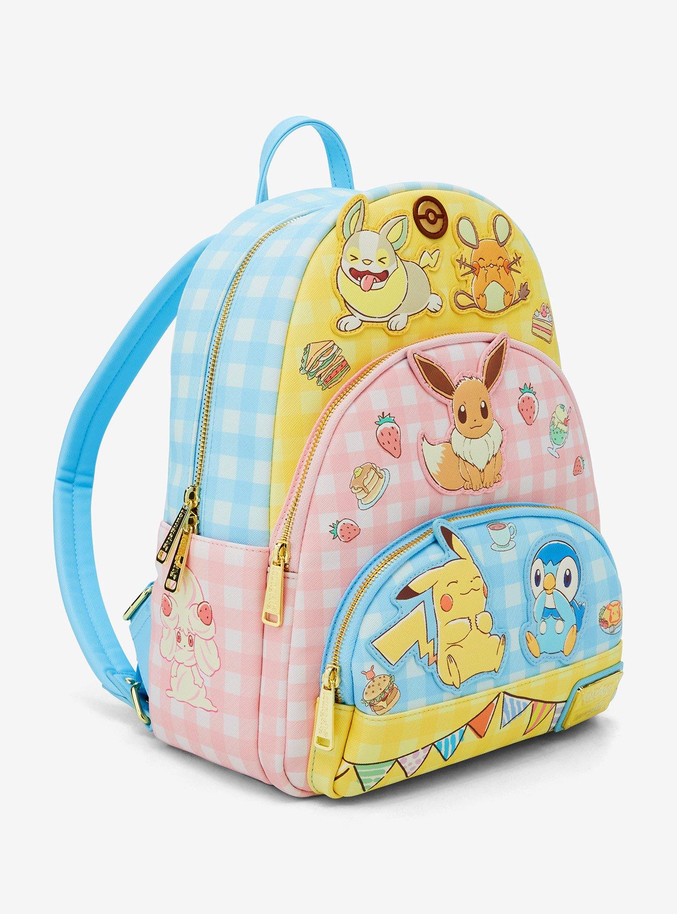 Loungefly Pok&eacute;mon Cafe Checkered Print Mini Backpack, , alternate
