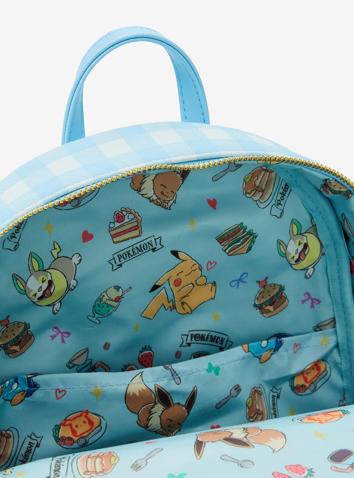 Loungefly Pok&eacute;mon Cafe Checkered Print Mini Backpack, , alternate
