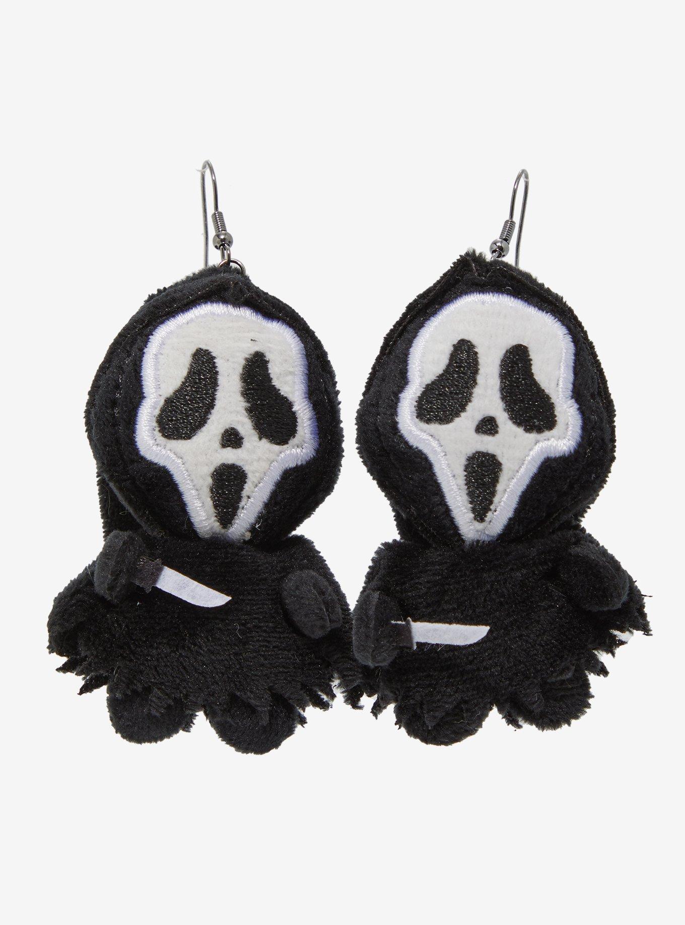 Ghostface Figural Plush Earrings — BoxLunch Exclusive, , alternate