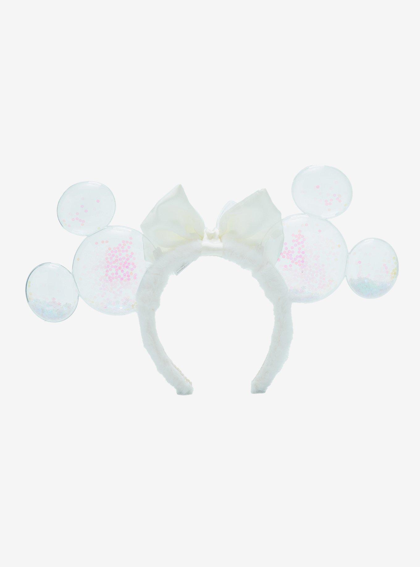 Disney Minnie Mouse Snow Globe Ears Headband, , alternate