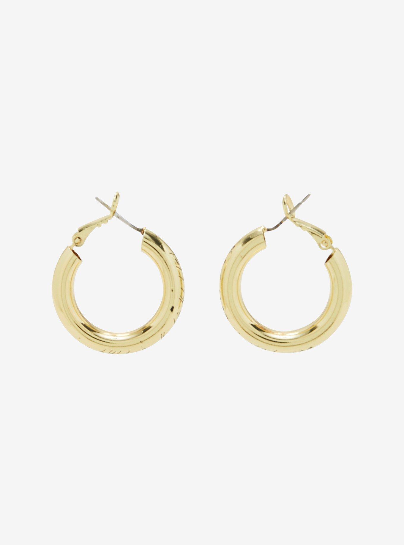 The Lord of the Rings One Ring Figural Hoop Earrings, , alternate