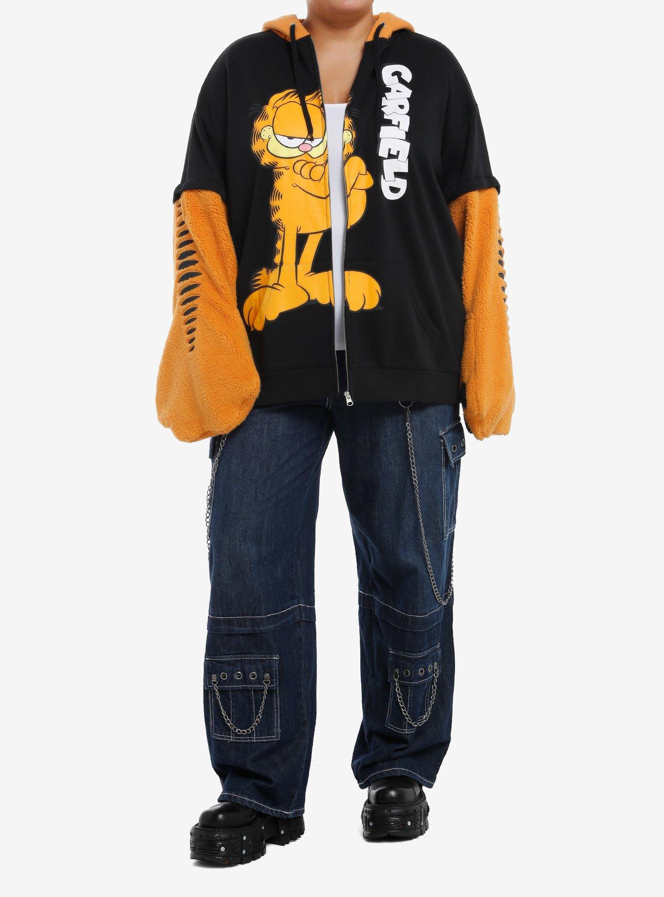 Garfield Cosplay Girls Hoodie Plus Size, ORANGE, alternate