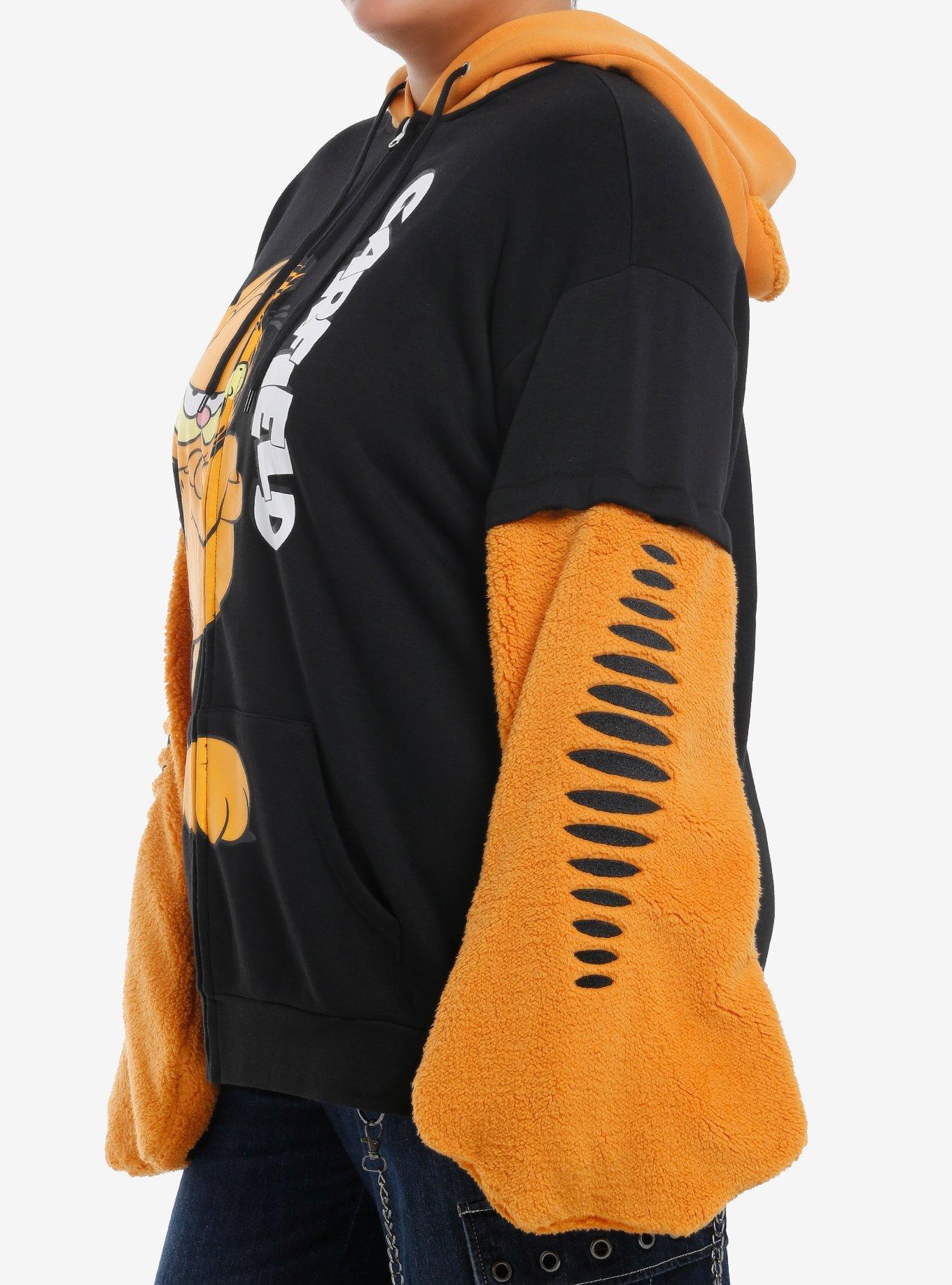 Garfield Cosplay Girls Hoodie Plus Size, ORANGE, alternate