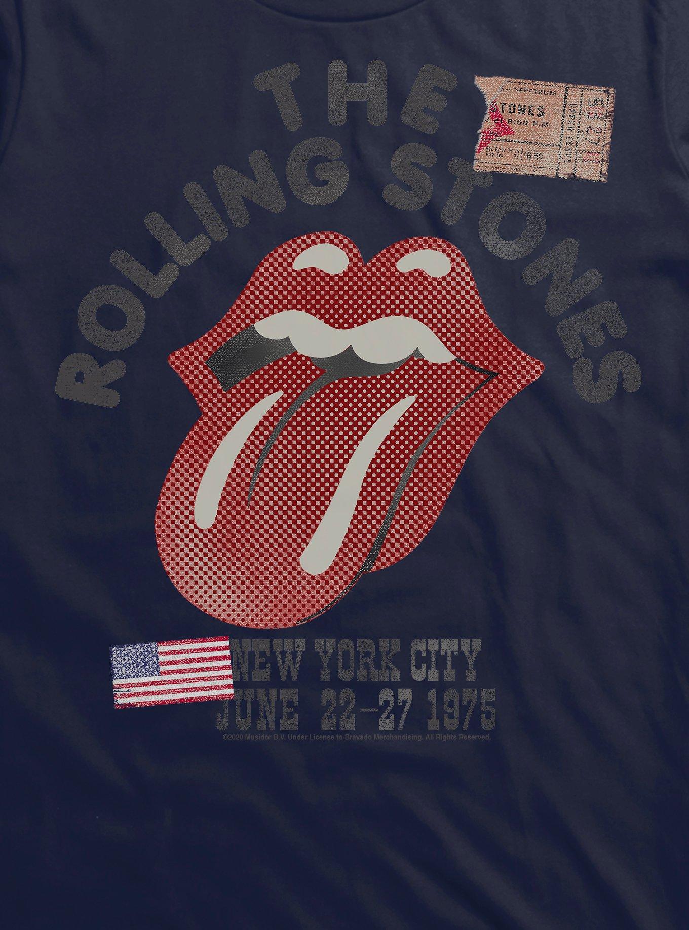 Rolling Stones NYC 1975 T-Shirt, NAVY, alternate