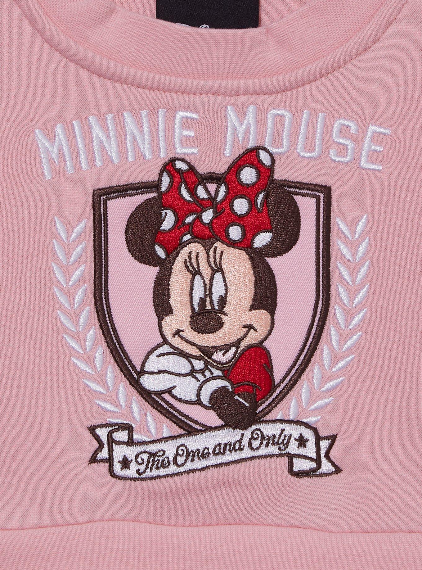 Disney Minnie Mouse Sweatshirt Tutu Toddler Dress - BoxLunch Exclusive, LIGHT PINK, alternate