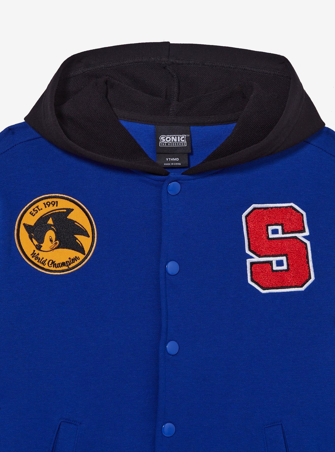 Sonic the Hedgehog Hooded Youth Bomber Jacket &mdash; BoxLunch Exclusive, , hi-res