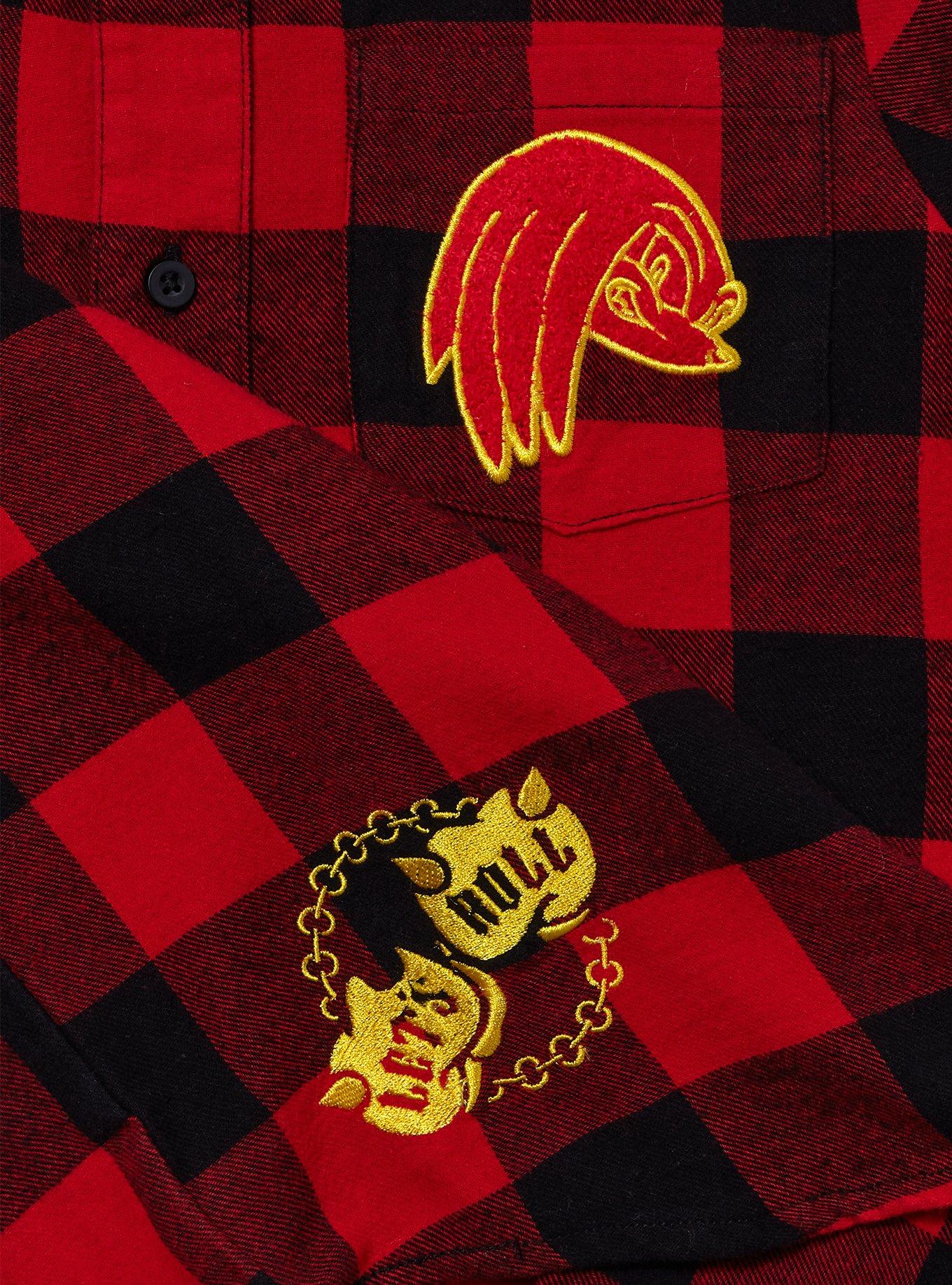 Sonic the Hedgehog Knuckles Youth Flannel - BoxLunch Exclusive, PLAID, alternate