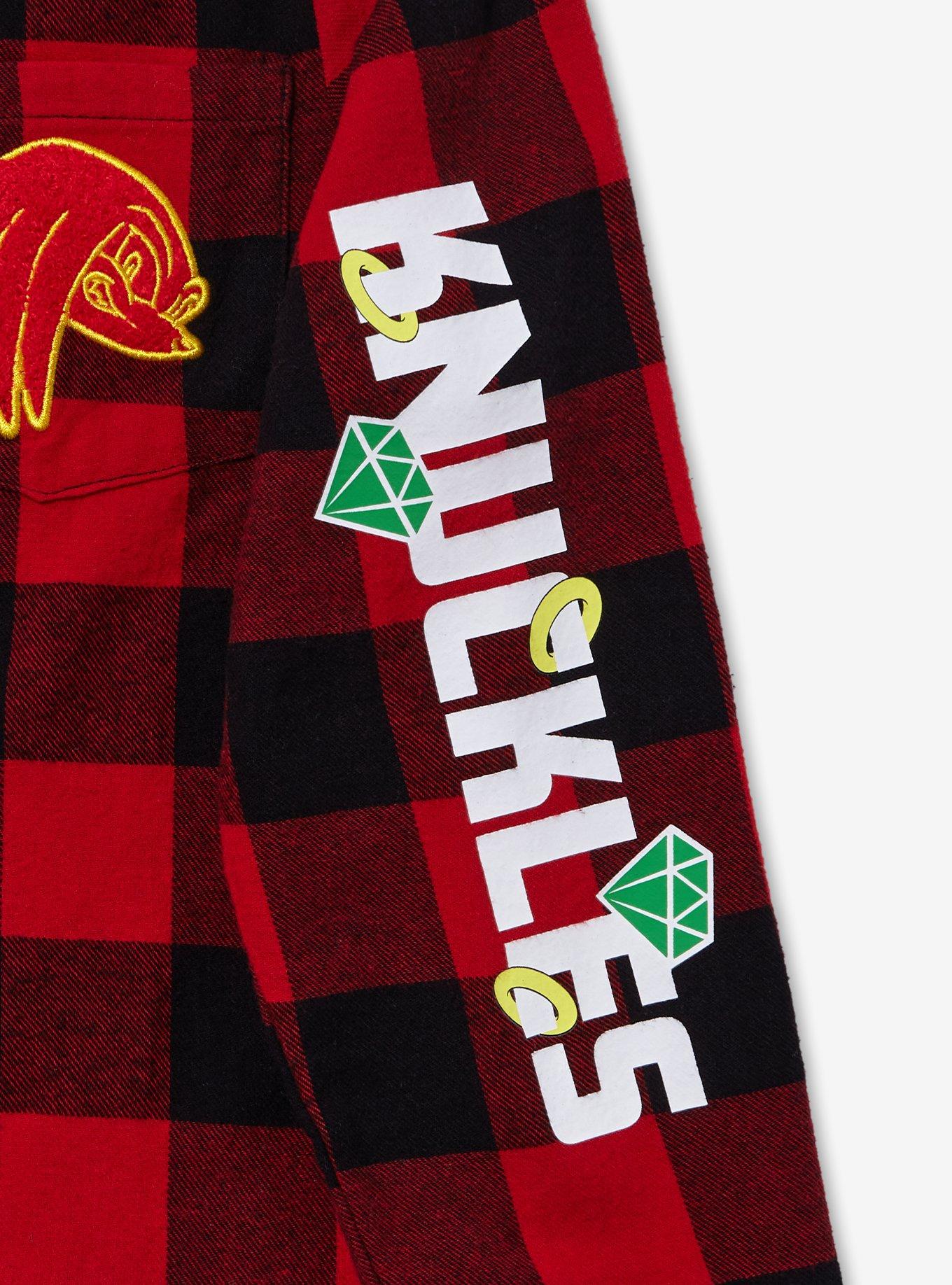 Sonic the Hedgehog Knuckles Youth Flannel - BoxLunch Exclusive, PLAID, alternate