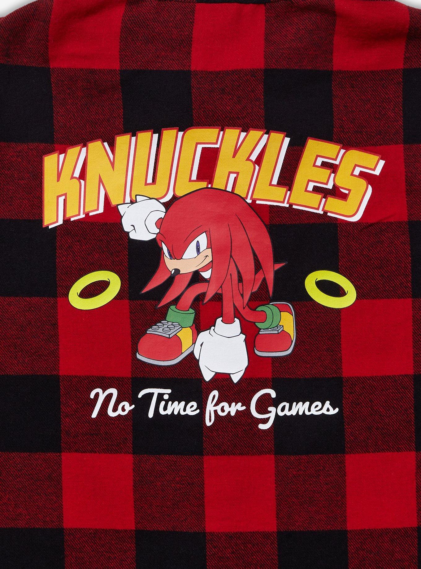 Sonic the Hedgehog Knuckles Youth Flannel - BoxLunch Exclusive, PLAID, alternate