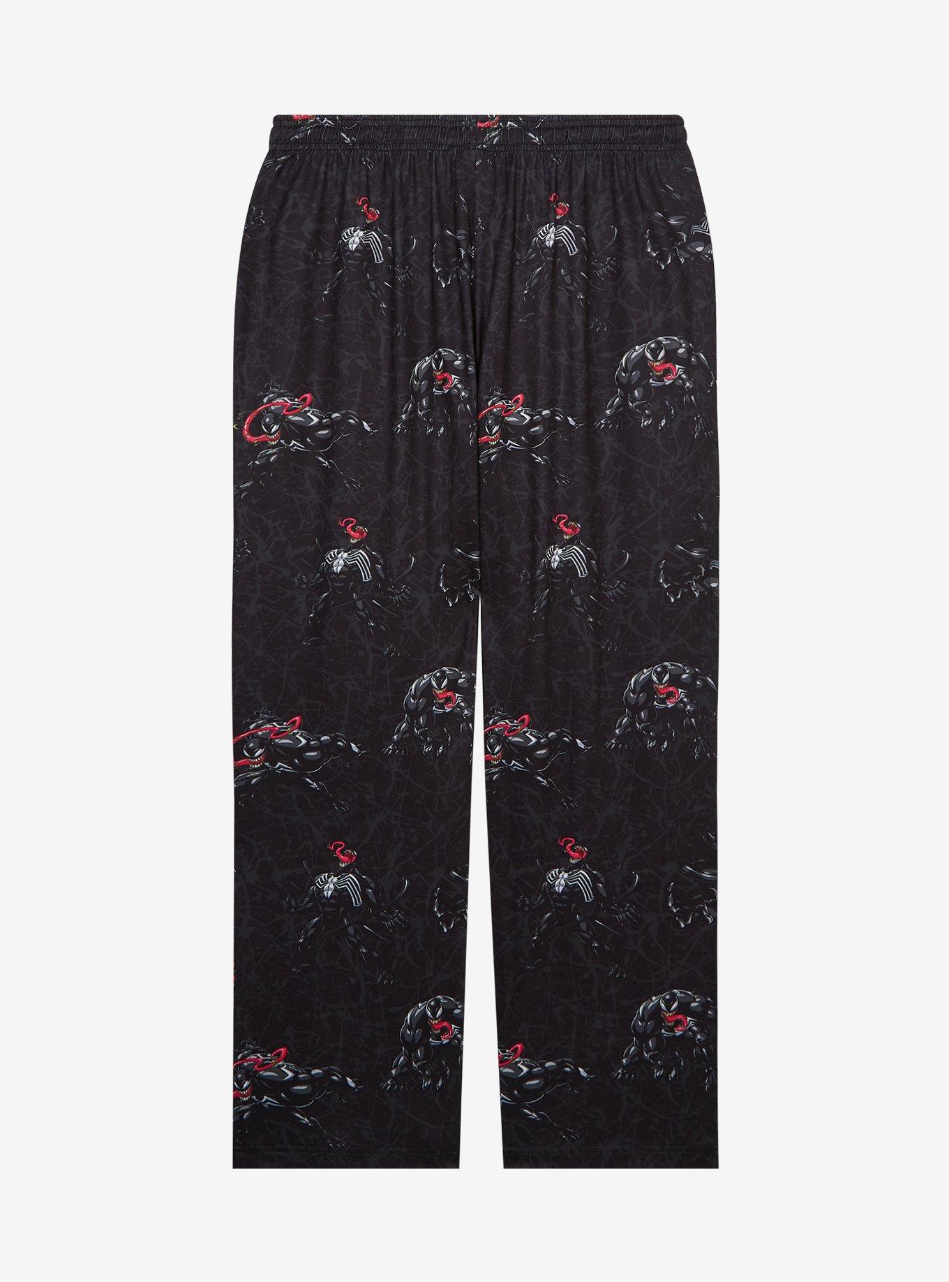 Marvel Venom Allover Print Sleep Pants — BoxLunch Exclusive, GREY, alternate