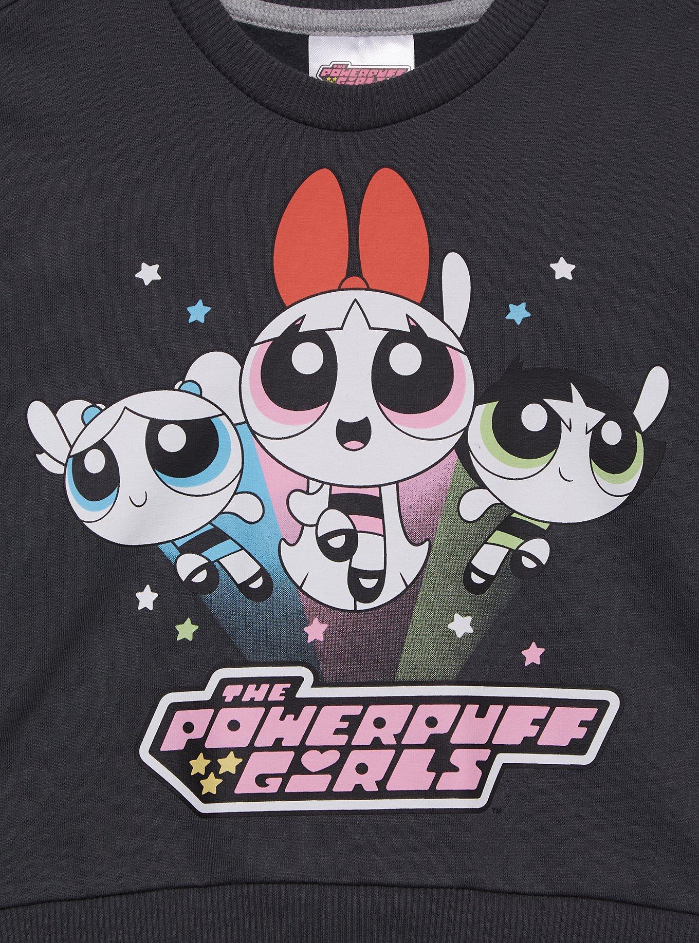 The Powerpuff Girls Tonal Group Portrait Toddler Crewneck, CHARCOAL, alternate
