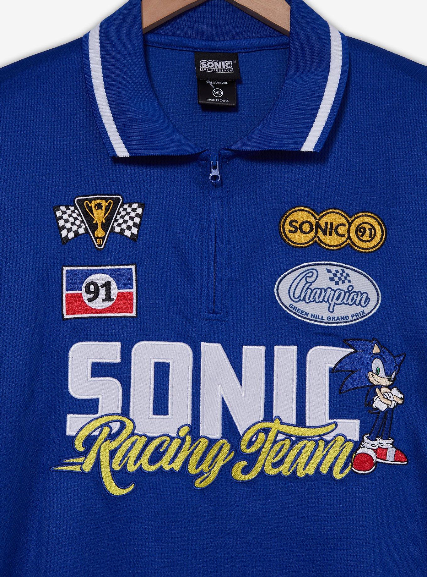 Sonic the Hedgehog Racing Team Quarter Zip Polo, , hi-res