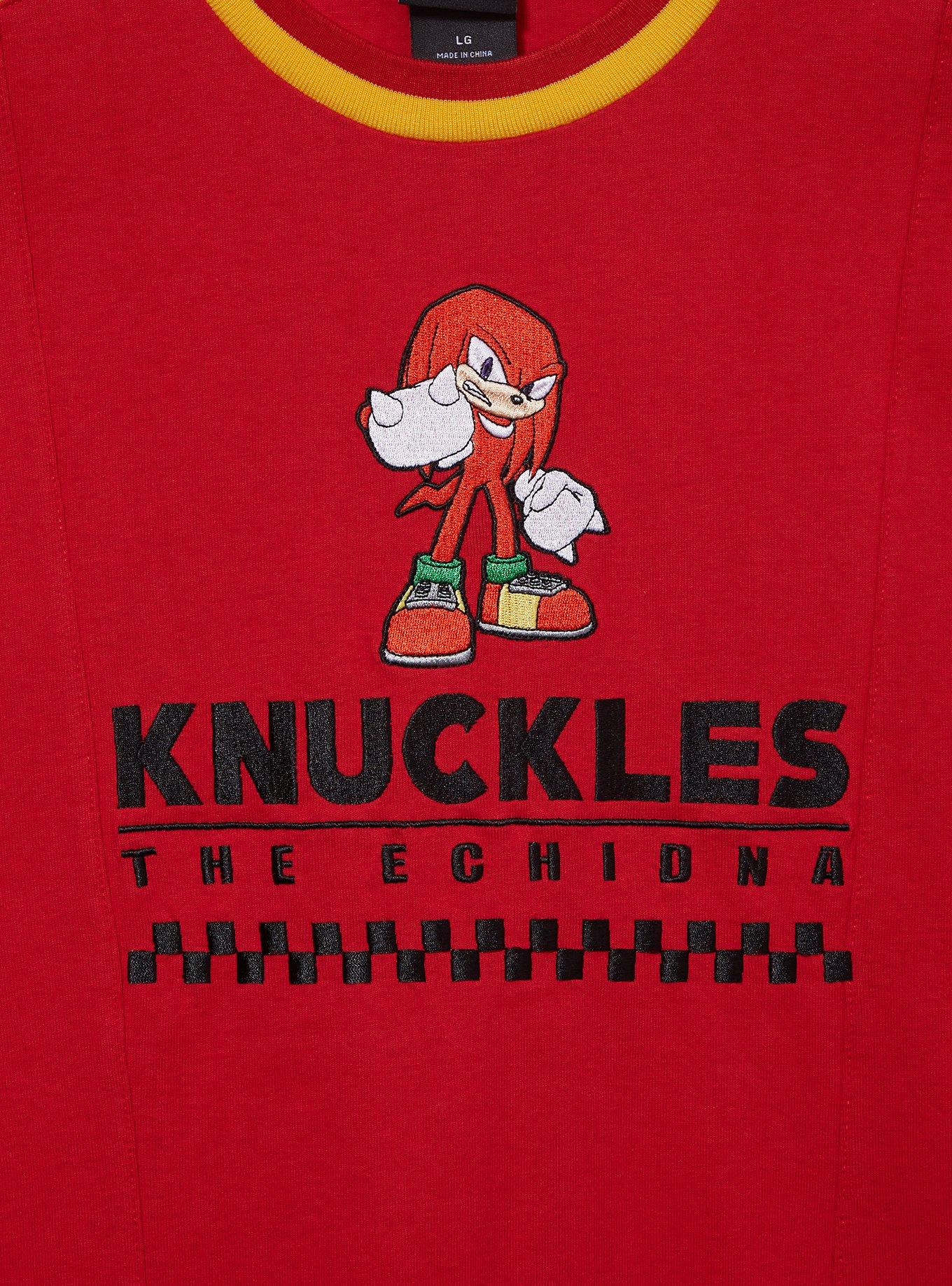 Sonic the Hedgehog Knuckles Color Block Portrait T-Shirt - BoxLunch Exclusive, , hi-res