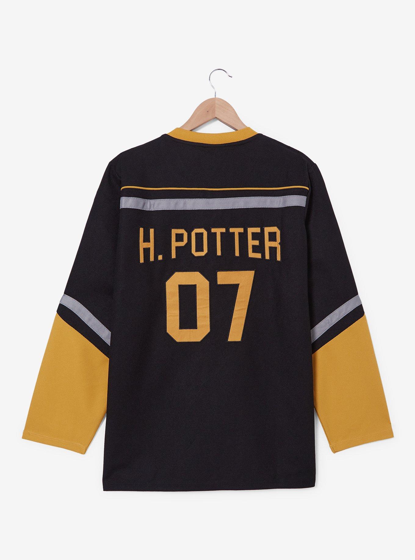 Harry Potter Hogwarts Crest Hockey Jersey - BoxLunch Exclusive, BLACK, alternate