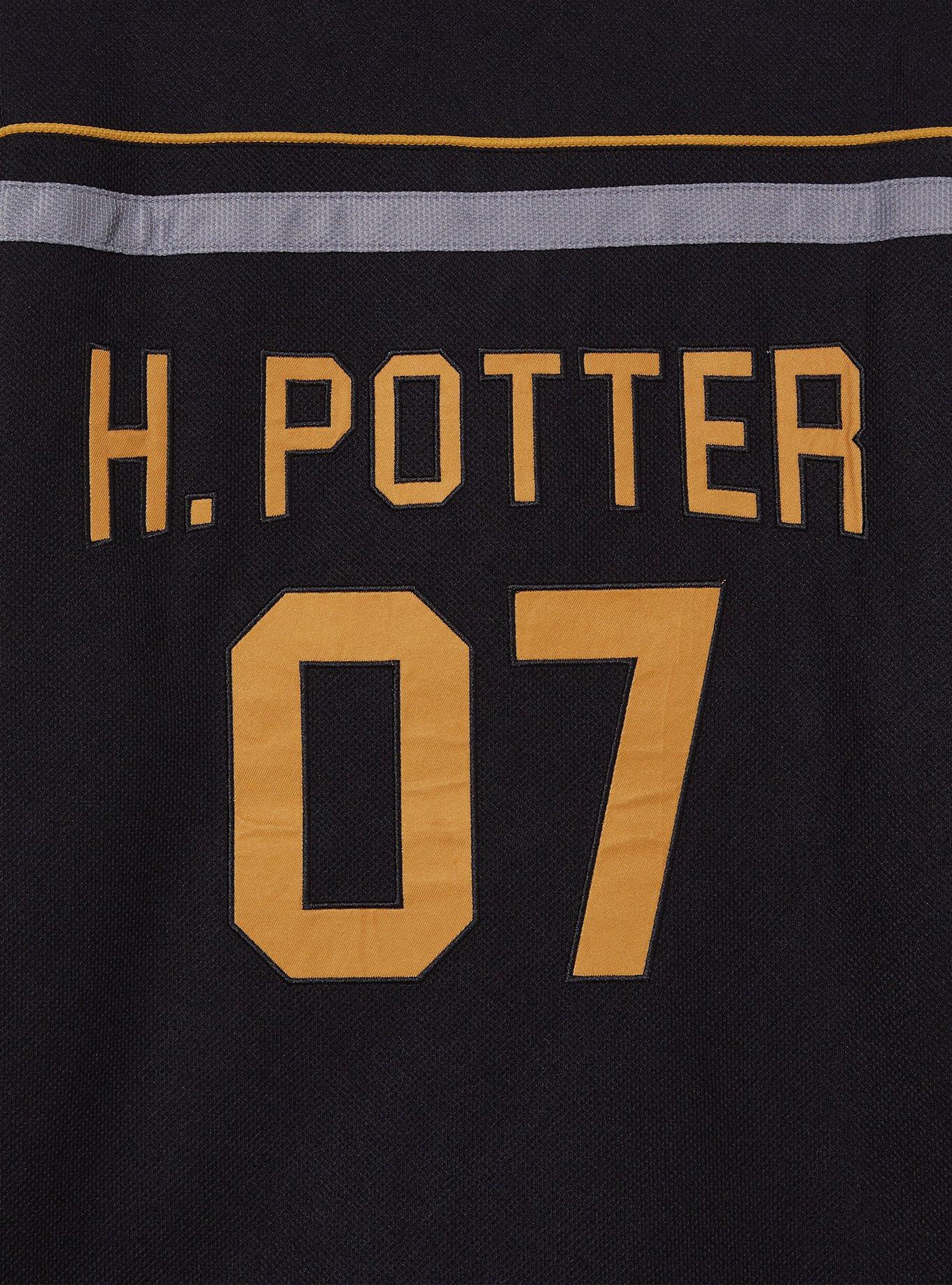 Harry Potter Hogwarts Crest Hockey Jersey - BoxLunch Exclusive, BLACK, alternate