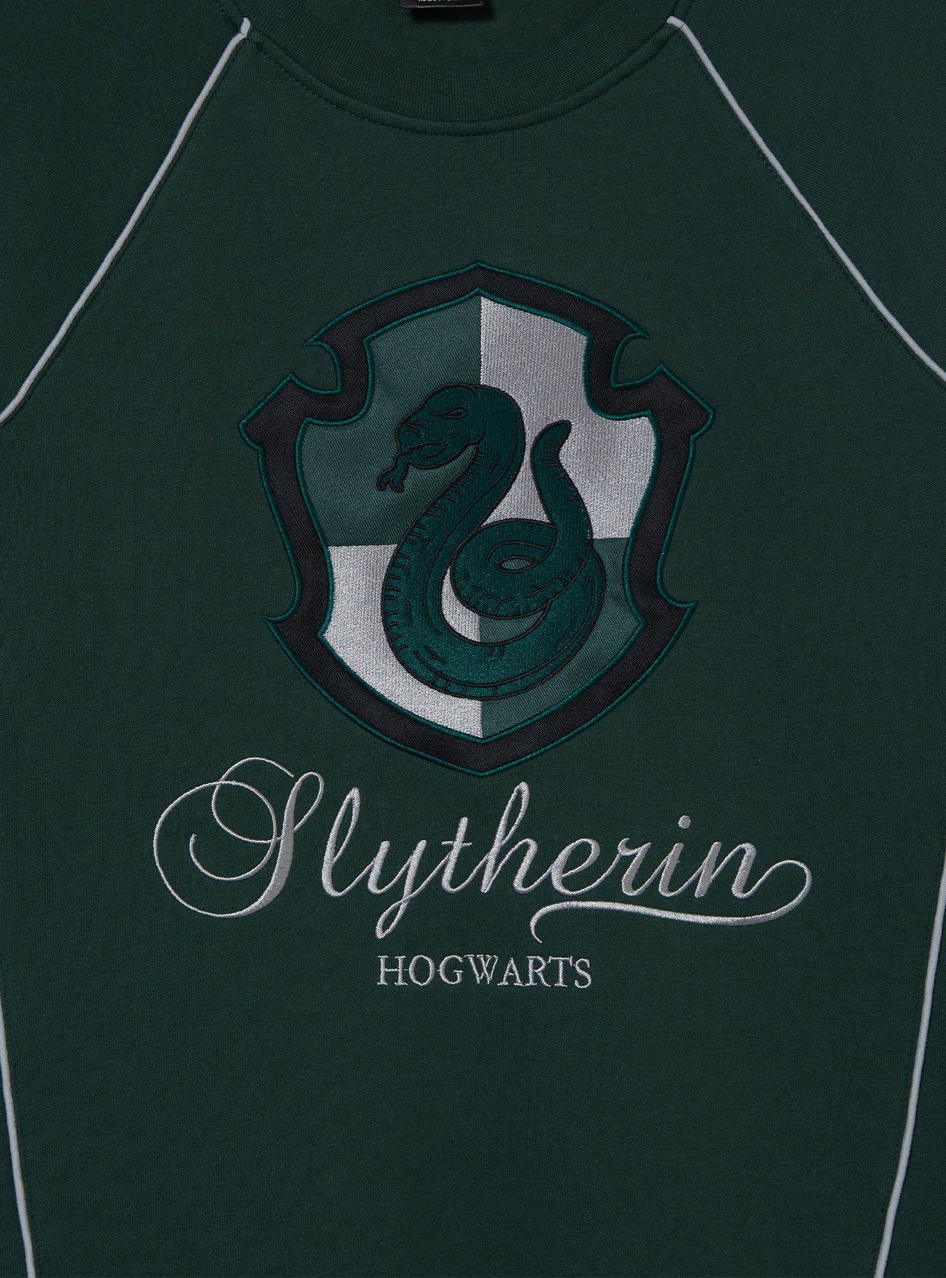 Harry Potter Slytherin Hogwarts Crewneck — BoxLunch Exclusive, , hi-res
