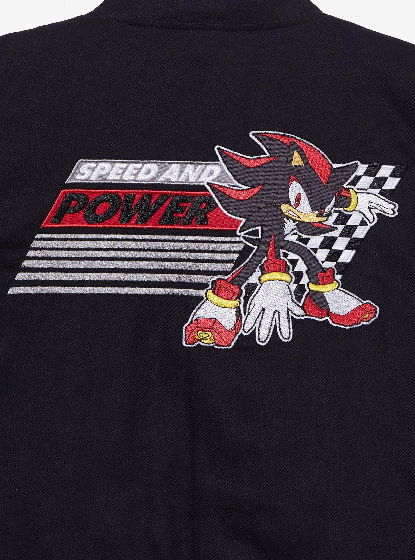 Sonic the Hedgehog Shadow Flaming Racing Jacket — BoxLunch Exclusive, BLACK, alternate