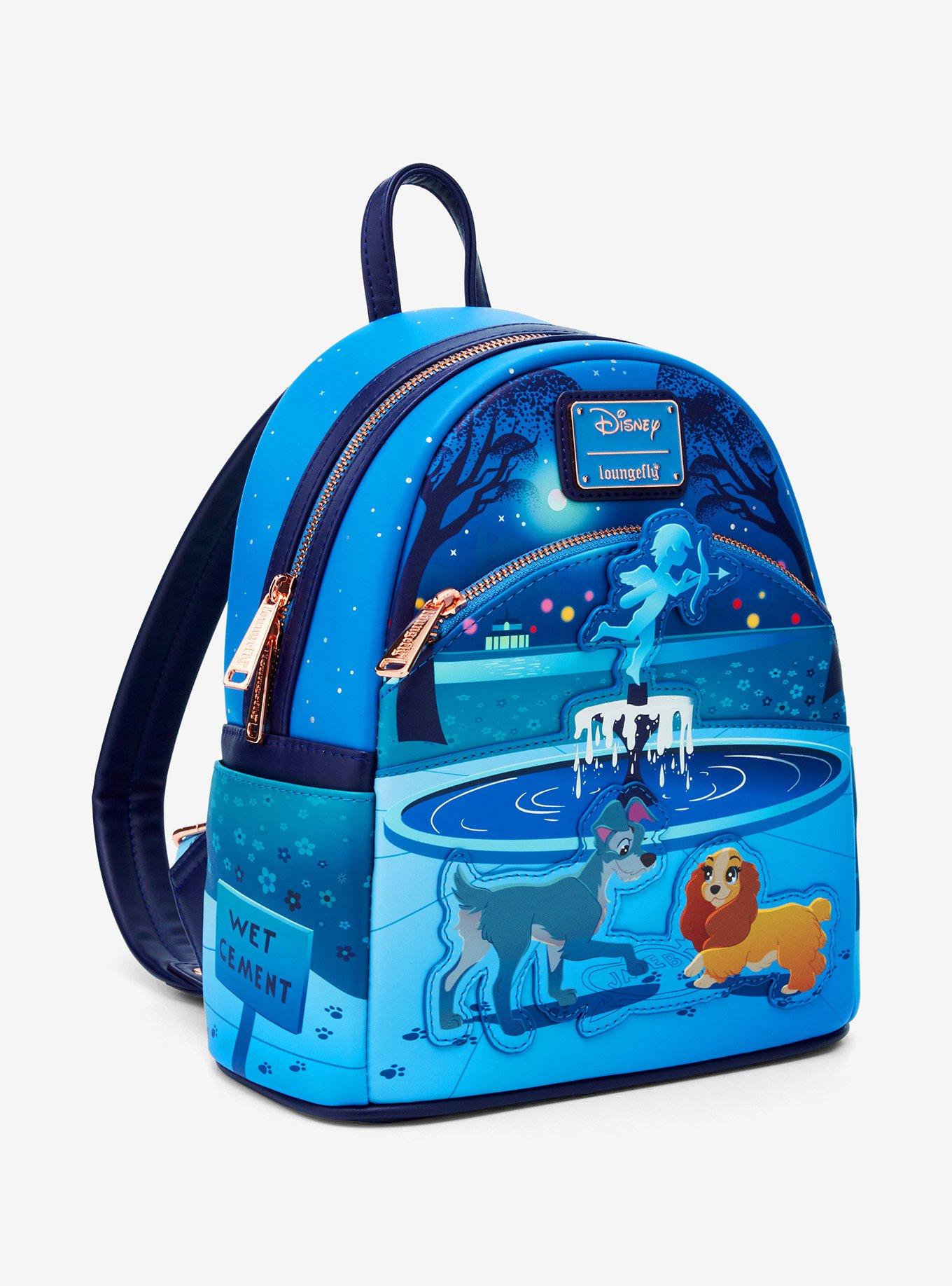 Loungefly Disney Lady and the Tramp 70th Anniversary Fountain Scene Mini Backpack, , hi-res