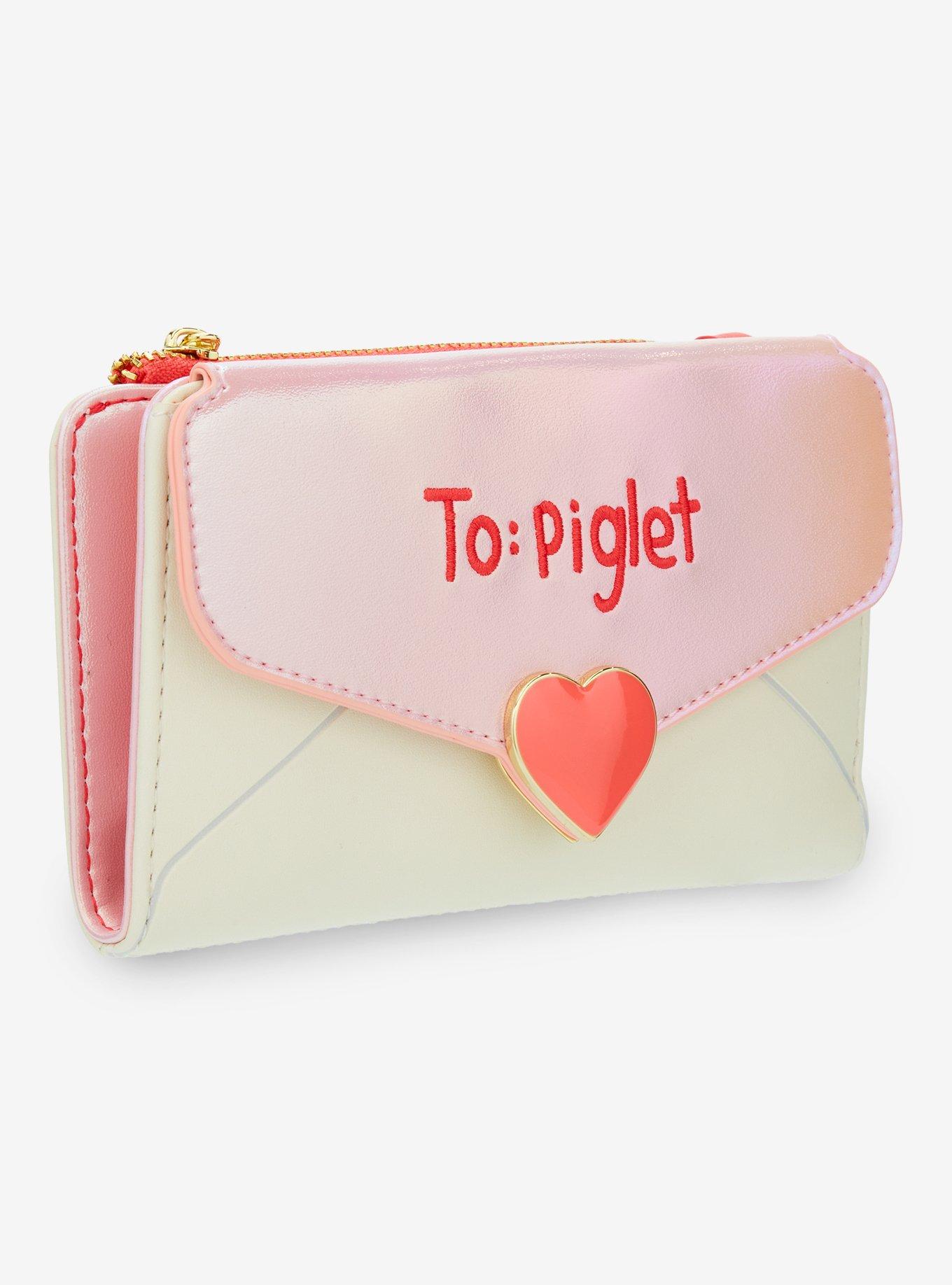 Loungefly Disney Winnie The Pooh Piglet Letter Flap Wallet, , alternate