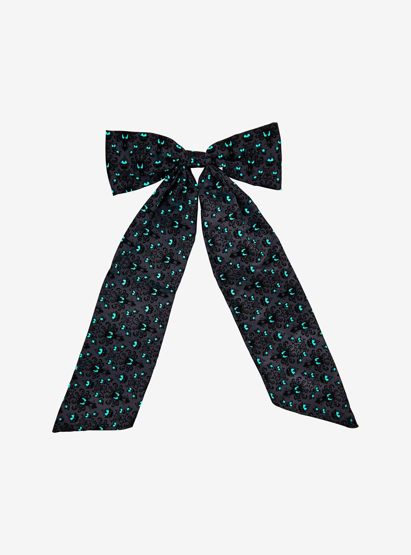 Her Universe Disney The Haunted Mansion Wallpaper Glow-In-The-Dark Hair Bow, , alternate