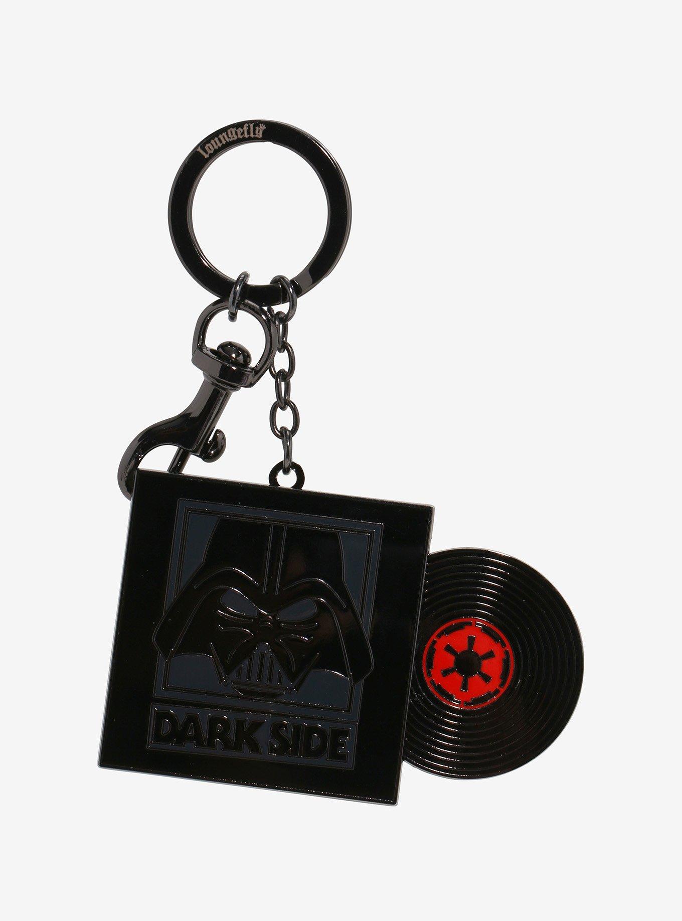 Loungefly Star Wars Darth Vader Vinyl Record Sliding Keychain - BoxLunch Exclusive, , hi-res