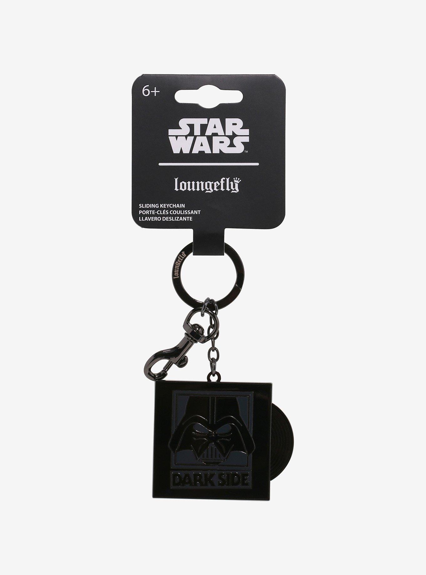 Loungefly Star Wars Darth Vader Vinyl Record Sliding Keychain - BoxLunch Exclusive, , alternate