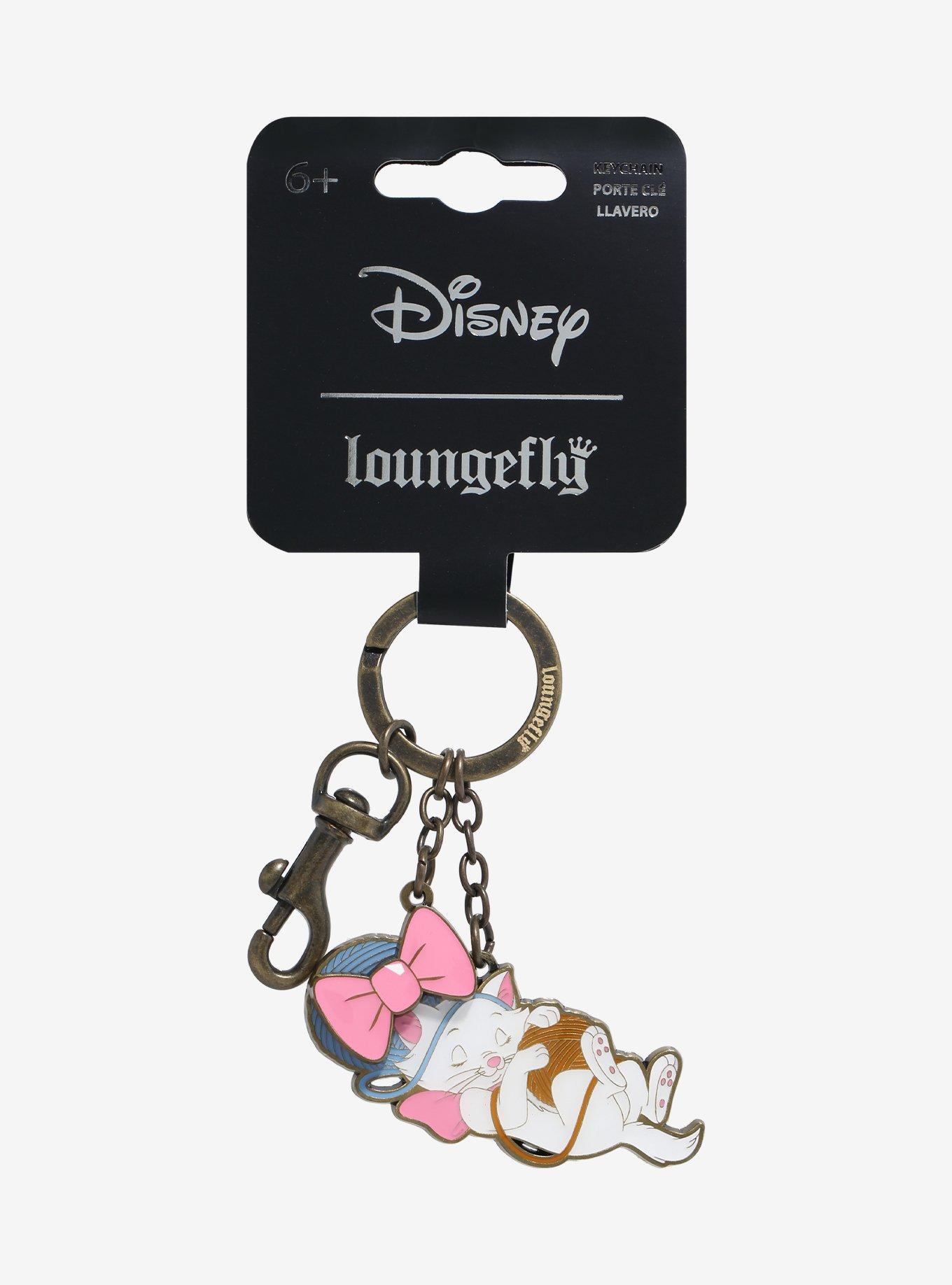 Loungefly Disney The Aristocats Marie Napping Multi-Charm Keychain, , hi-res