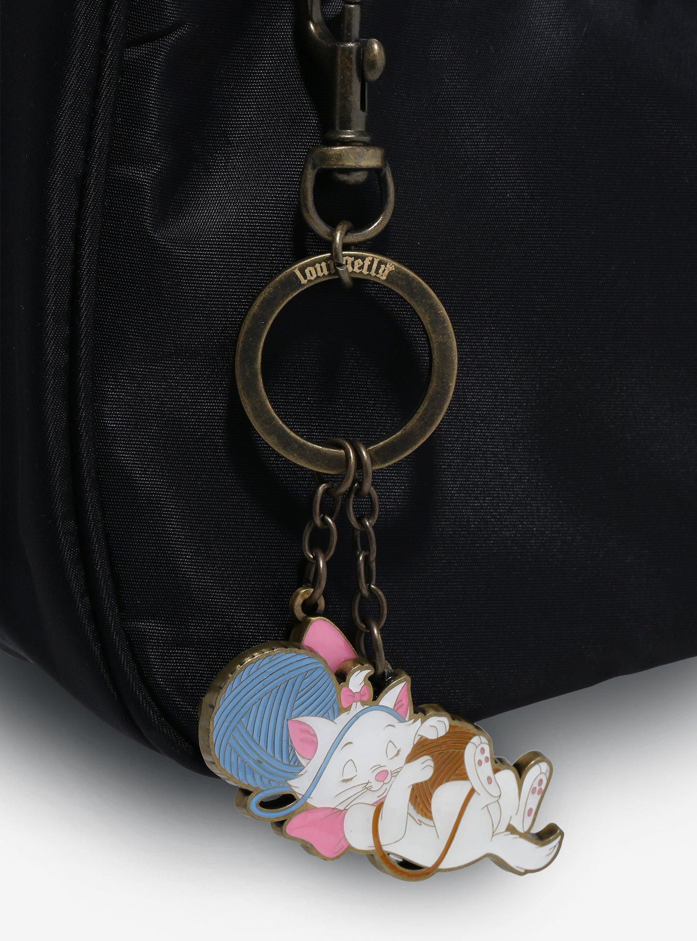 Loungefly Disney The Aristocats Marie Napping Multi-Charm Keychain, , alternate