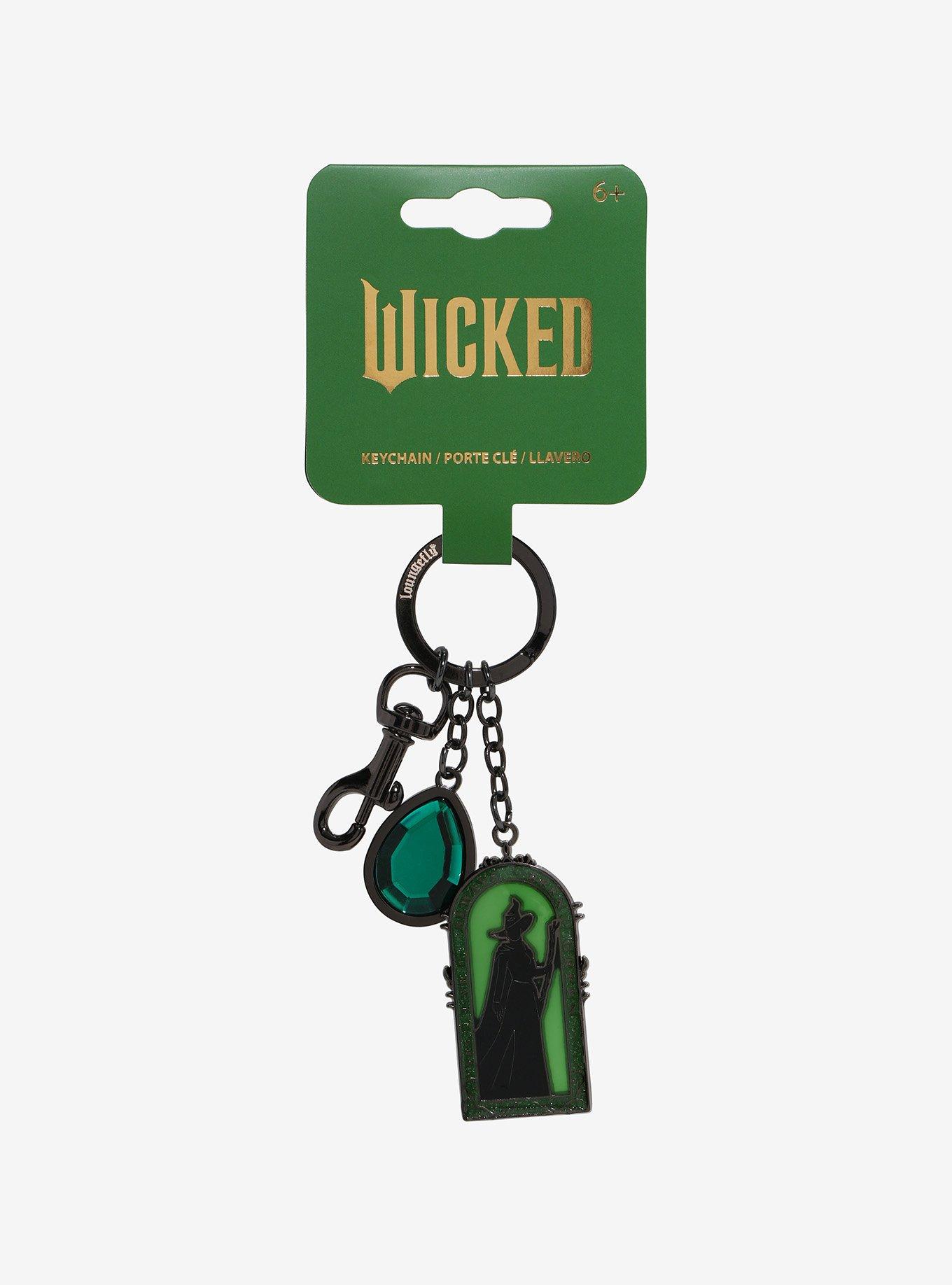 Loungefly Wicked Elphaba Portrait Multi-Charm Keychain - BoxLunch Exclusive, , hi-res