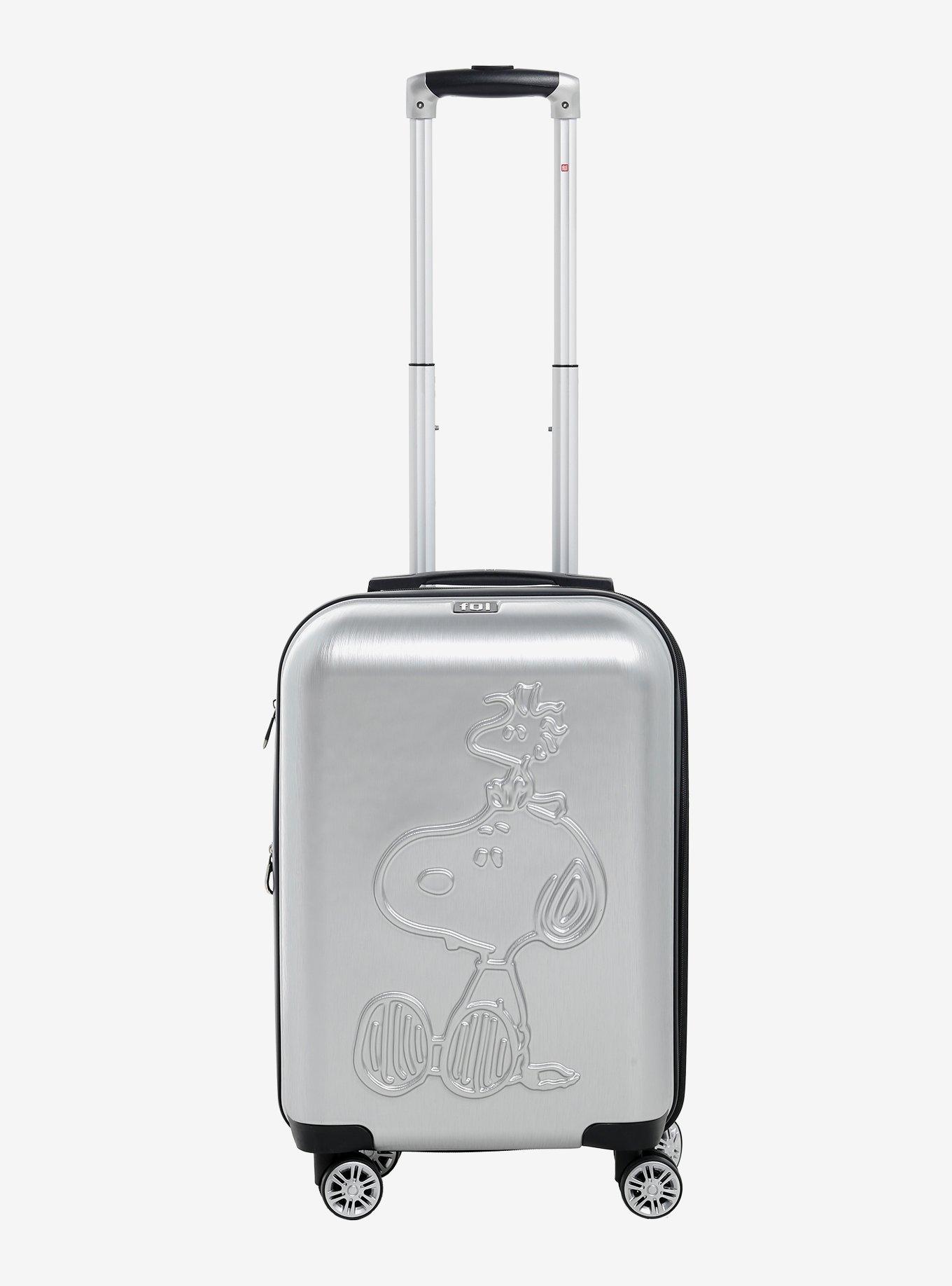 FUL Peanuts Snoopy & Woodstock Silver Suitcase, , alternate