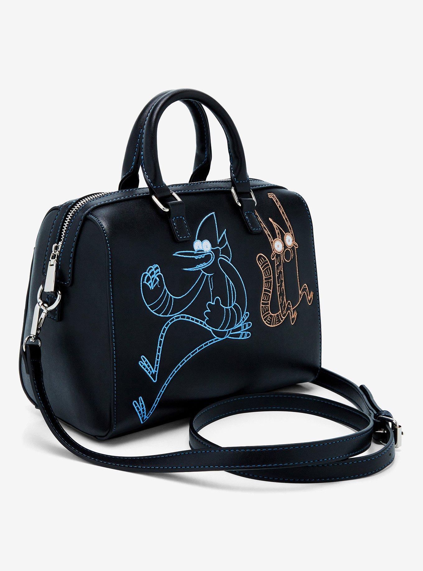 Regular Show Mordecai & Rigby Embroidered Handbag — BoxLunch Exclusive, , hi-res