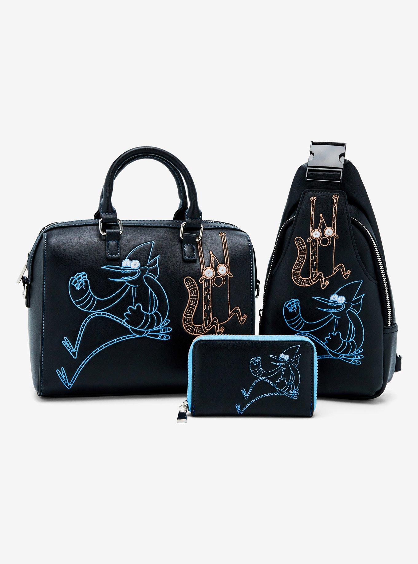 Regular Show Mordecai & Rigby Embroidered Handbag — BoxLunch Exclusive, , alternate