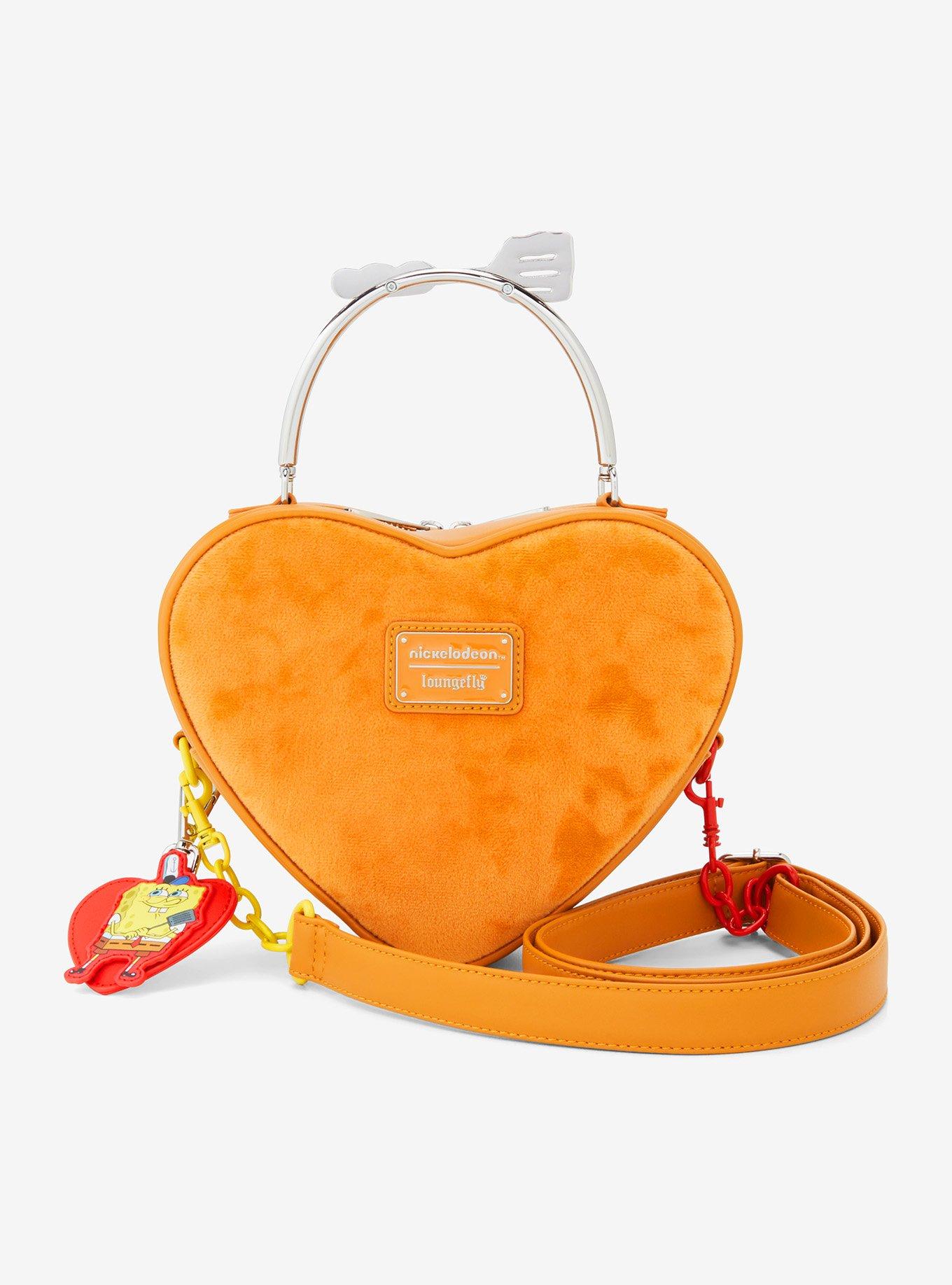 Loungefly SpongeBob SquarePants Krabby Patty Heart Crossbody Bag, , alternate