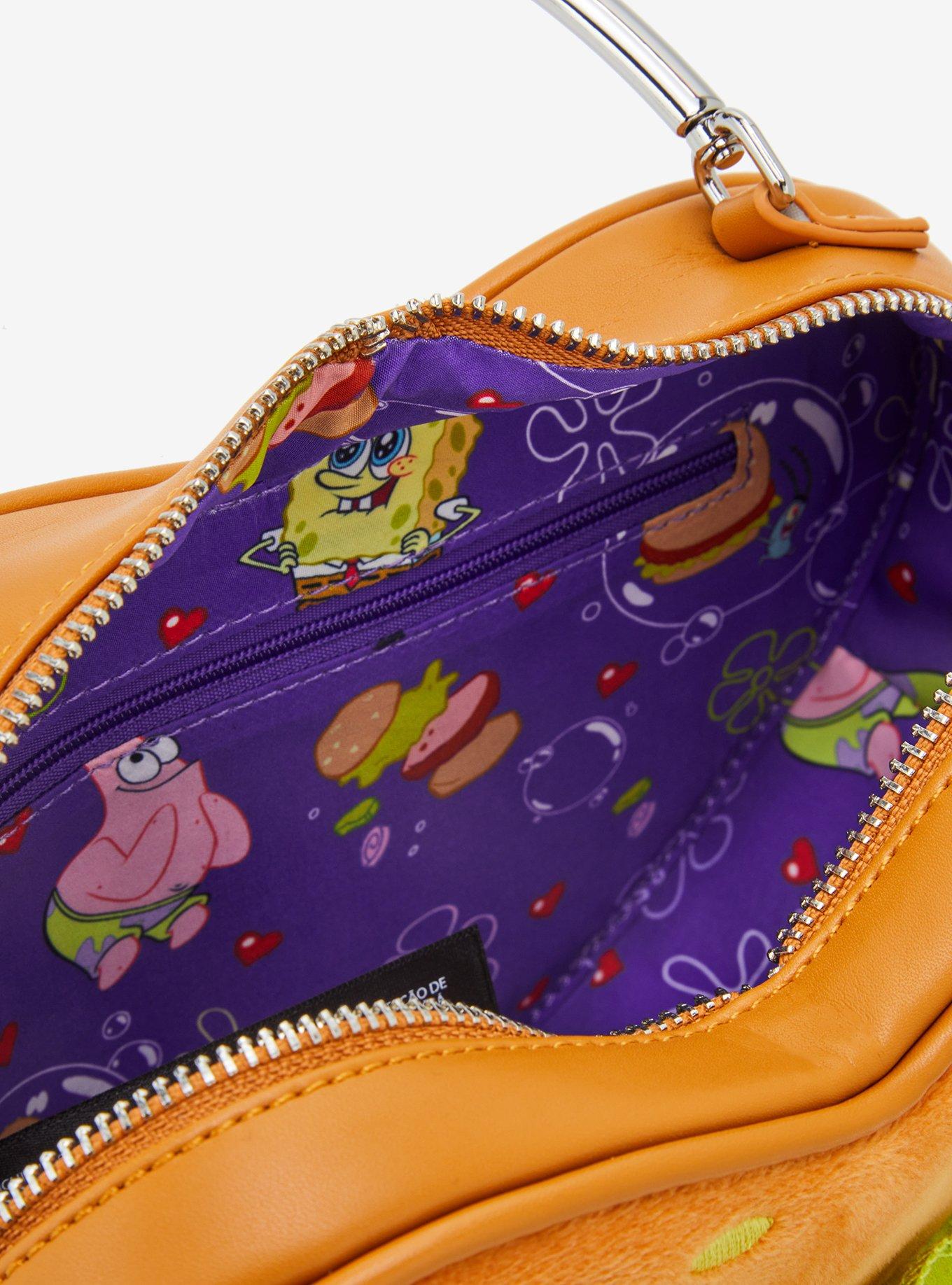 Loungefly SpongeBob SquarePants Krabby Patty Heart Crossbody Bag, , alternate