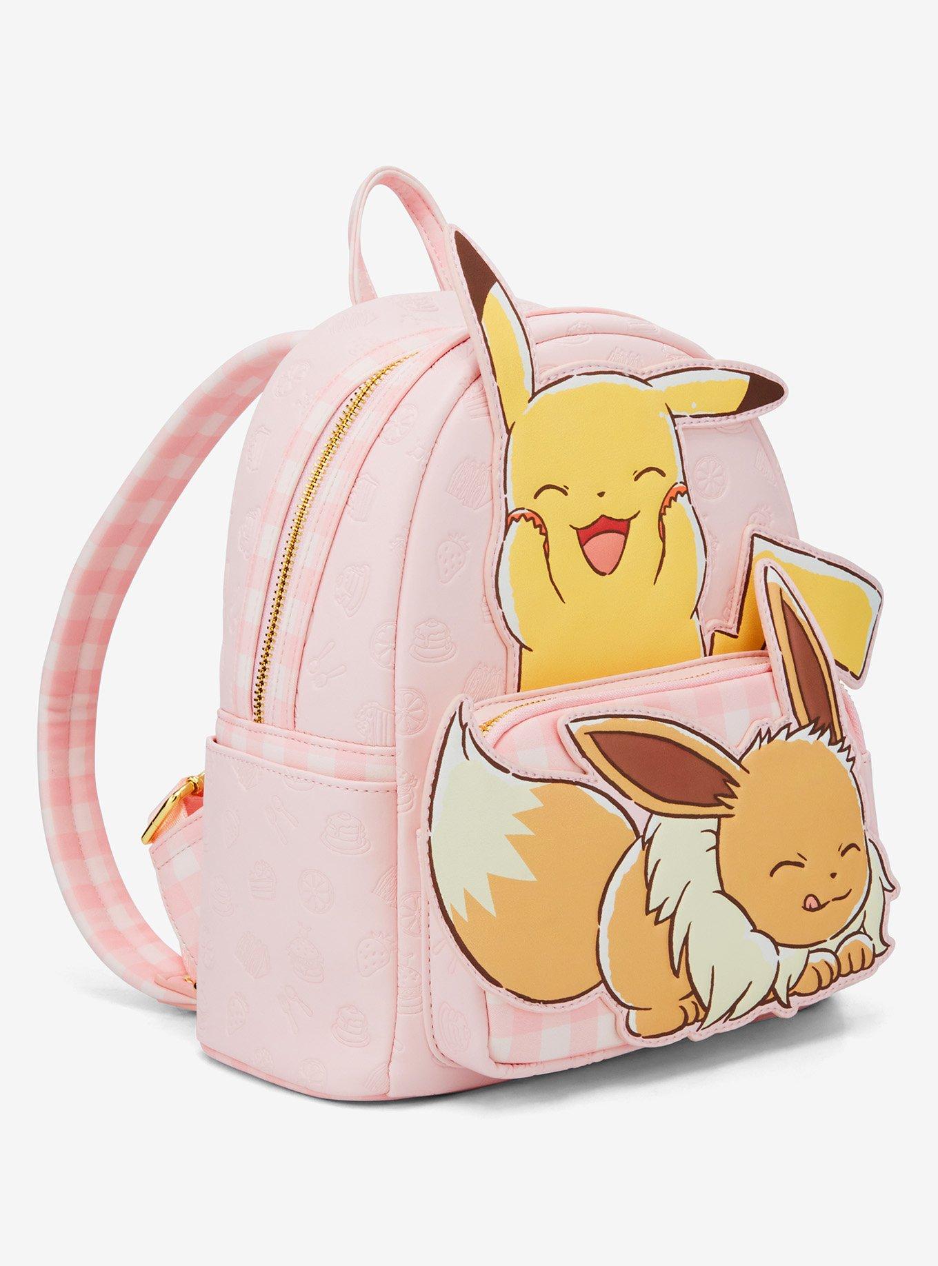 Loungefly Pokemon Pikachu & Eevee Snacks Mini Backpack, , alternate