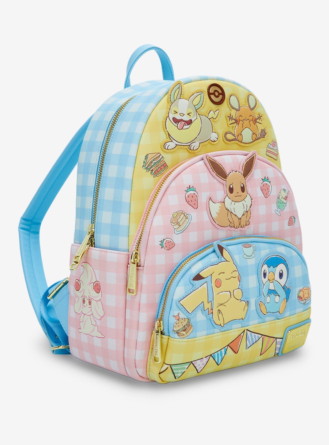 Loungefly Pokemon Snacks Gingham Mini Backpack, , alternate