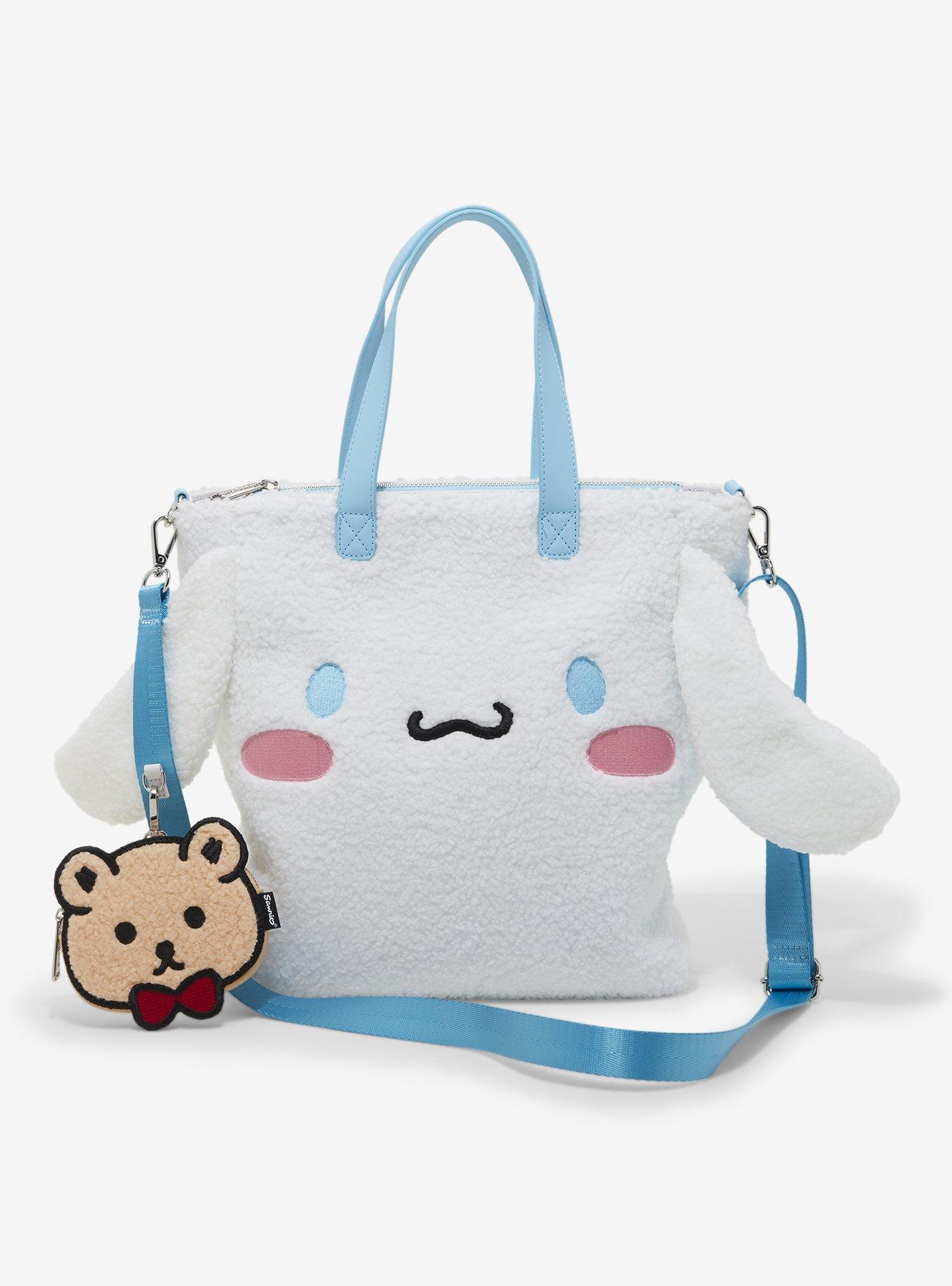 Loungefly Cinnamoroll Figural Sherpa Tote Bag With Coin Pouch, , alternate