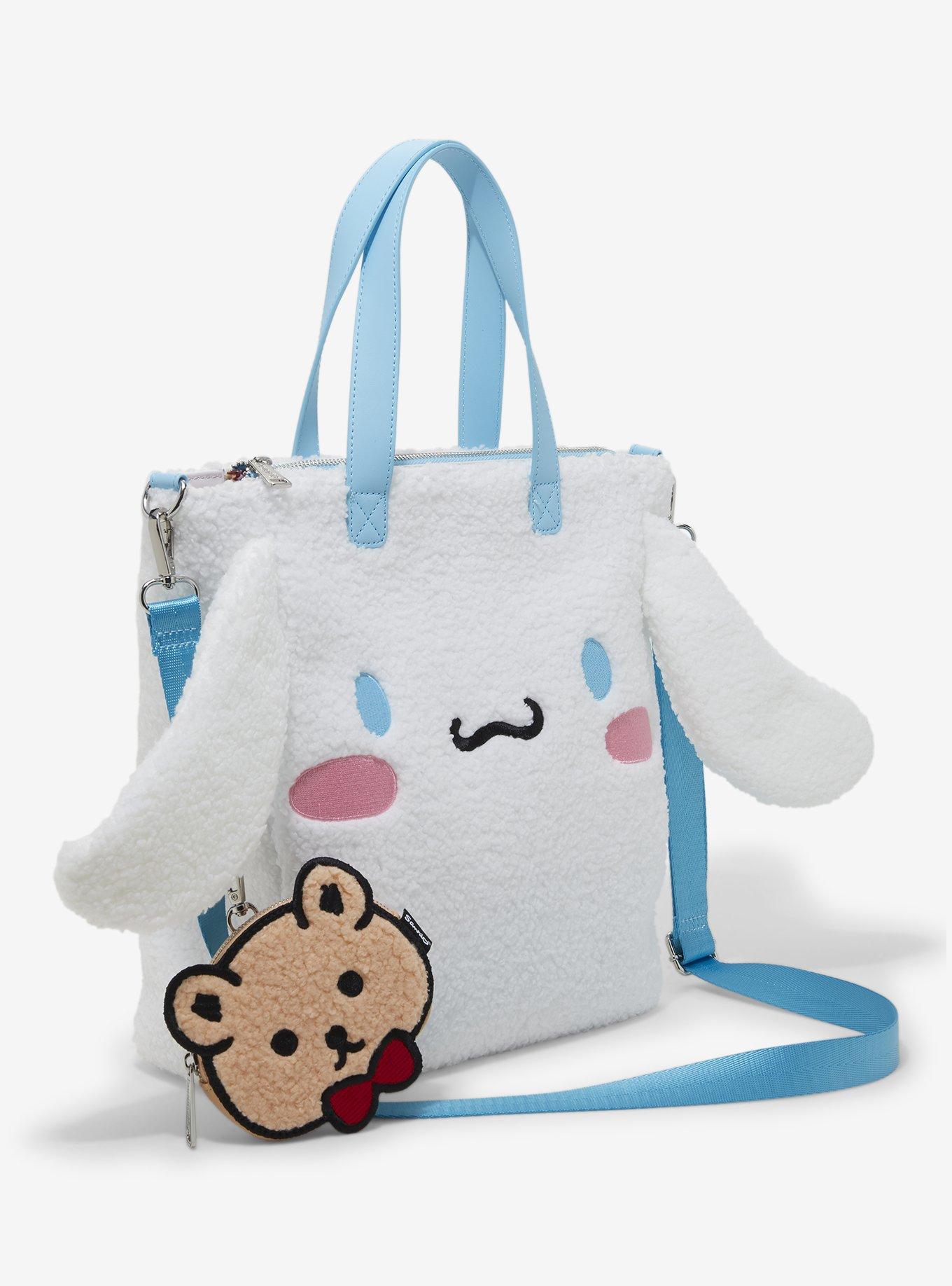 Loungefly Cinnamoroll Figural Sherpa Tote Bag With Coin Pouch, , alternate