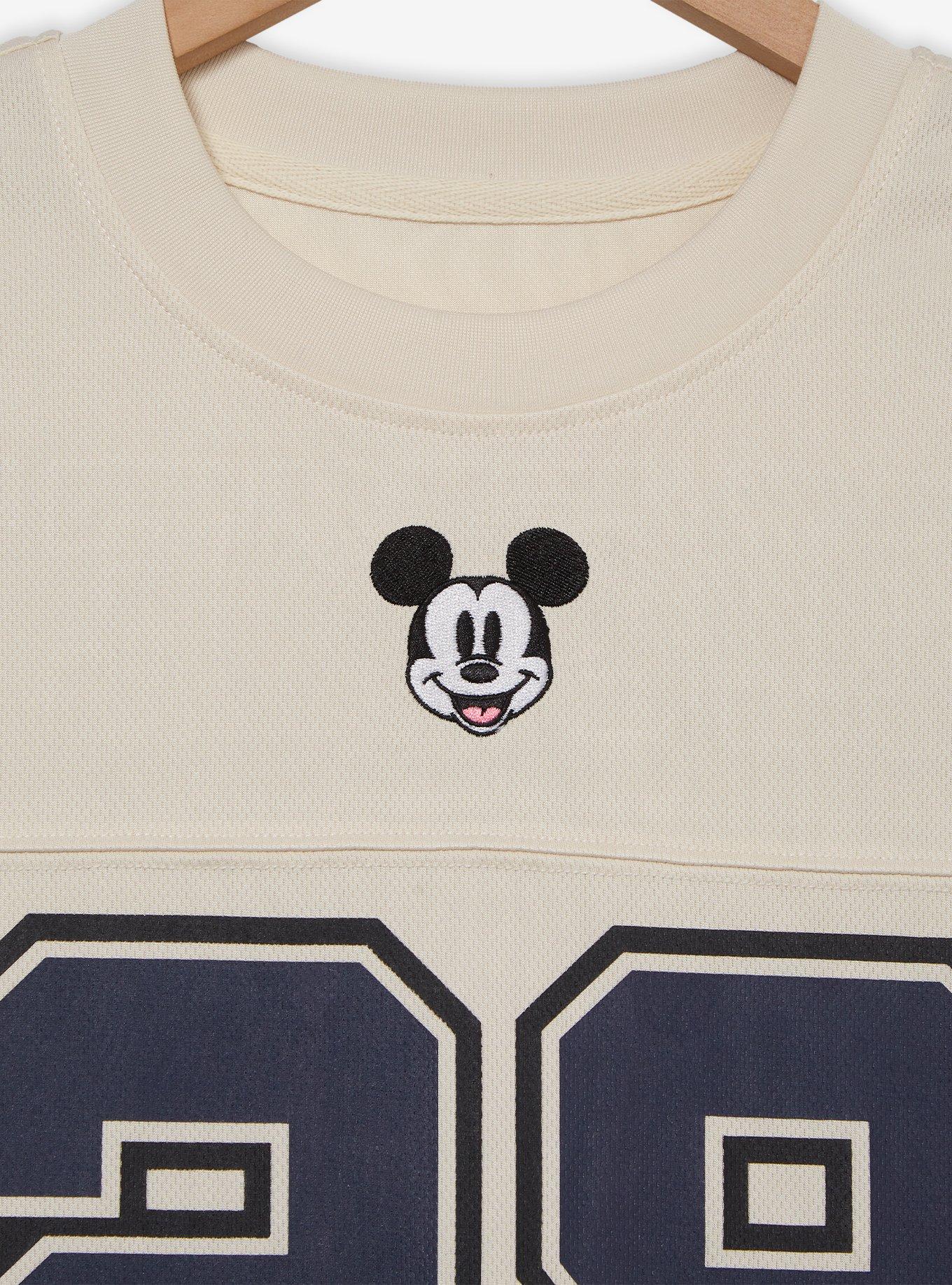 Disney Mickey Mouse Women's Cropped Football Jersey — BoxLunch Exclusive, , hi-res